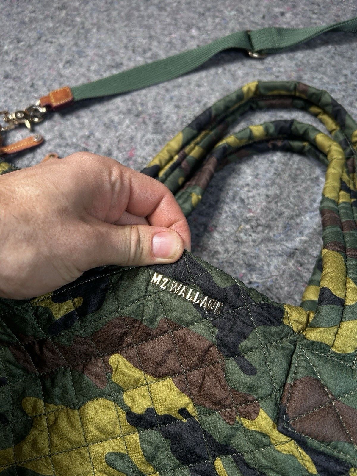 MZ Wallace MZ Wallace Camo Travel Jimmy Quilted Weekend Duffel Bag Size ONE SIZE - 3 Thumbnail