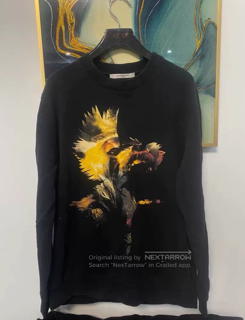 Givenchy Givenchy Classic Flying Chicken Dance Print Black Hoodie ( Size US S / EU 44-46 / 1 - 1 Thumbnail