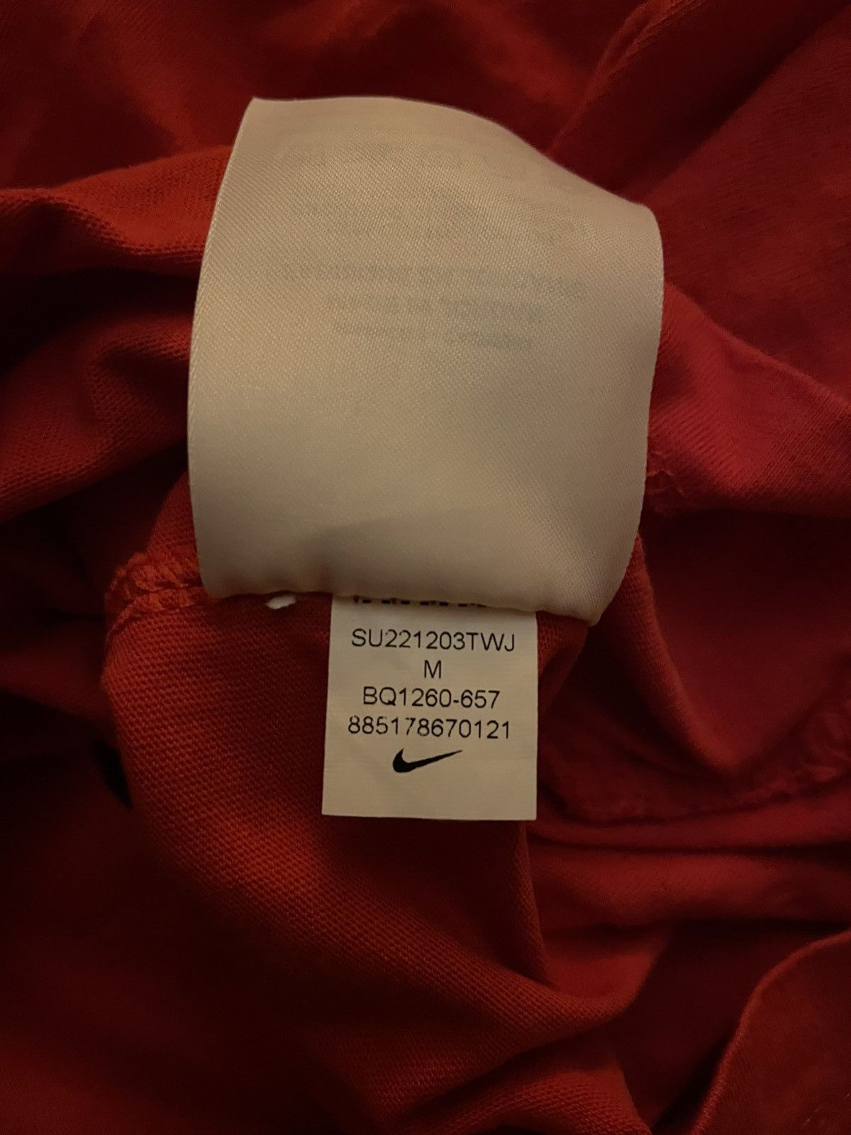 Nike Red Nike Sleeveless Tee Size US M / EU 48-50 / 2 - 4 Thumbnail