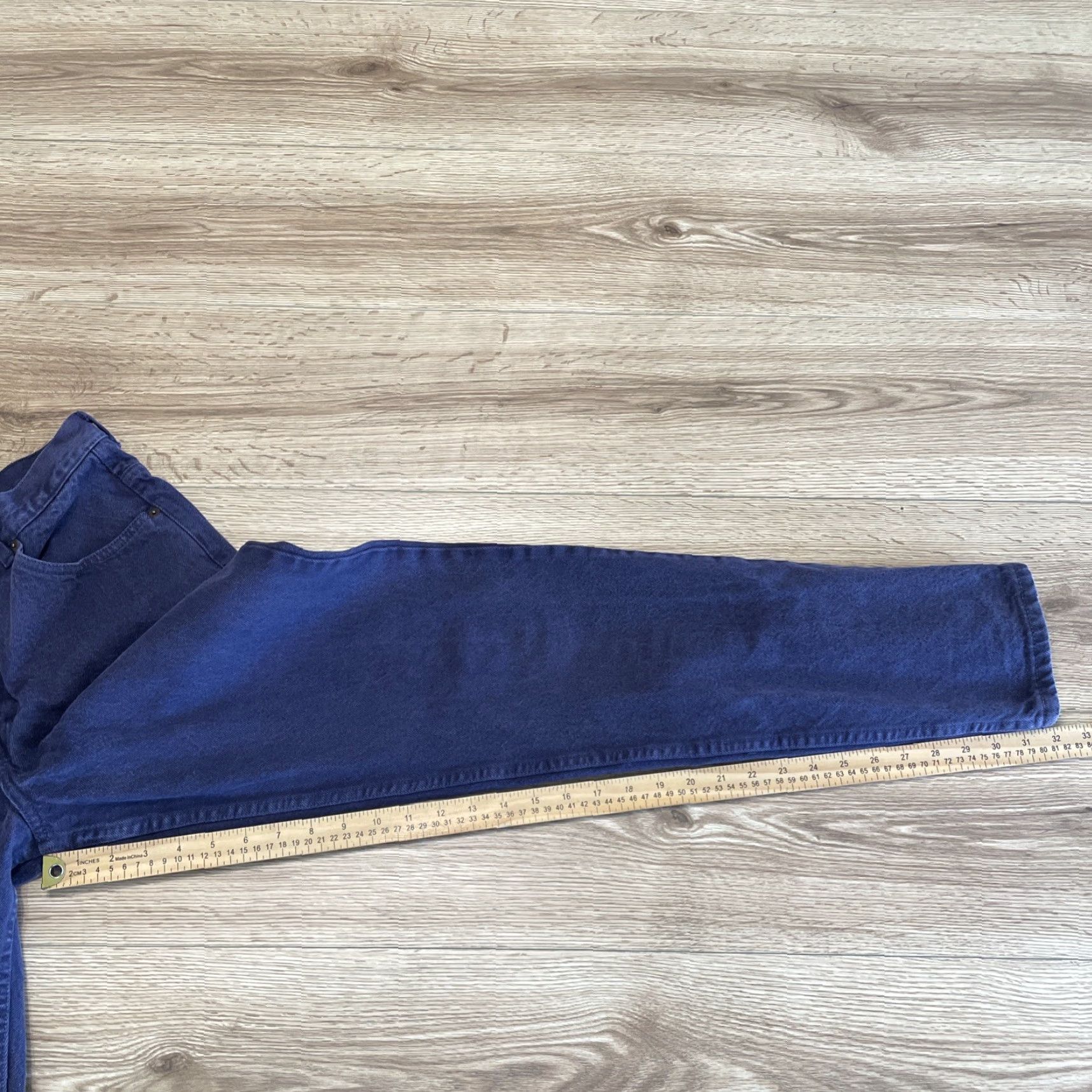 Calvin Klein VINTAGE Calvin Klein Jeans Women 10 Purple Straight Leg High Rise Denim 80s 90s Style Size 32" / US 10 / IT 46 - 7 Thumbnail