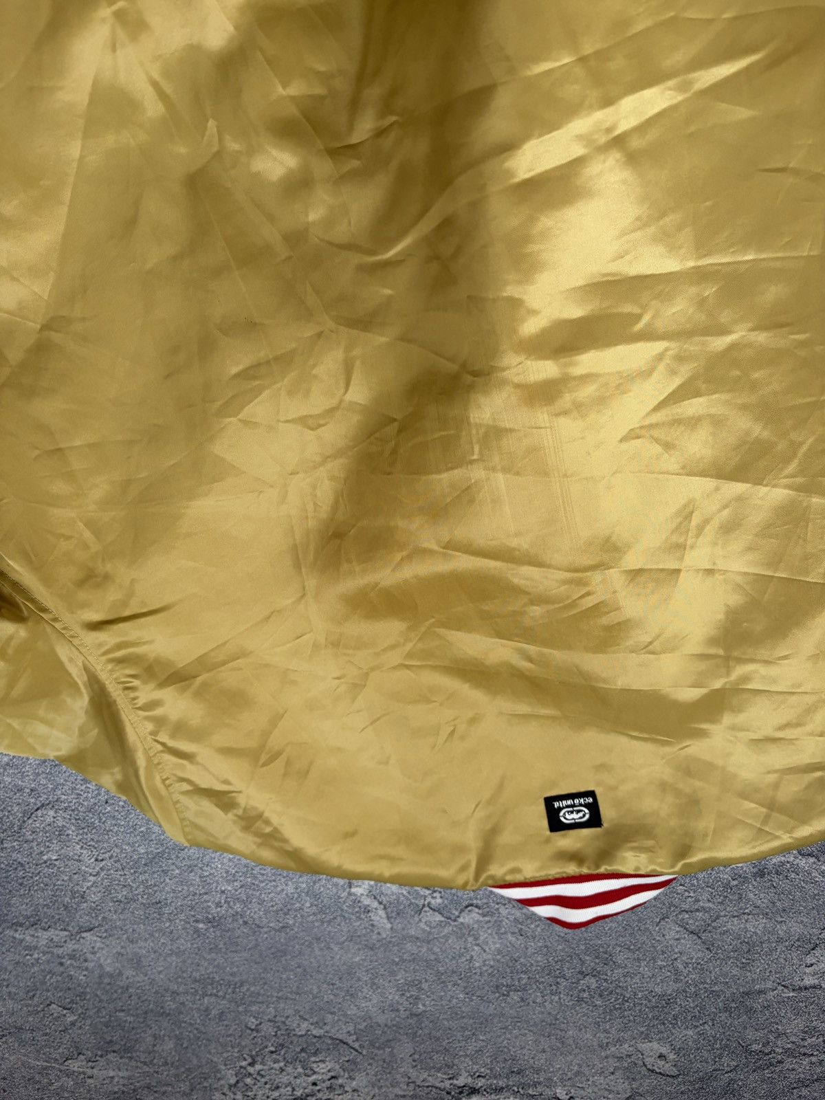 Ecko Unltd. Ecko Unltd Big Logo Varsity Bomber Jacket Gold Rap Y2K S Size US S / EU 44-46 / 1 - 10 Thumbnail