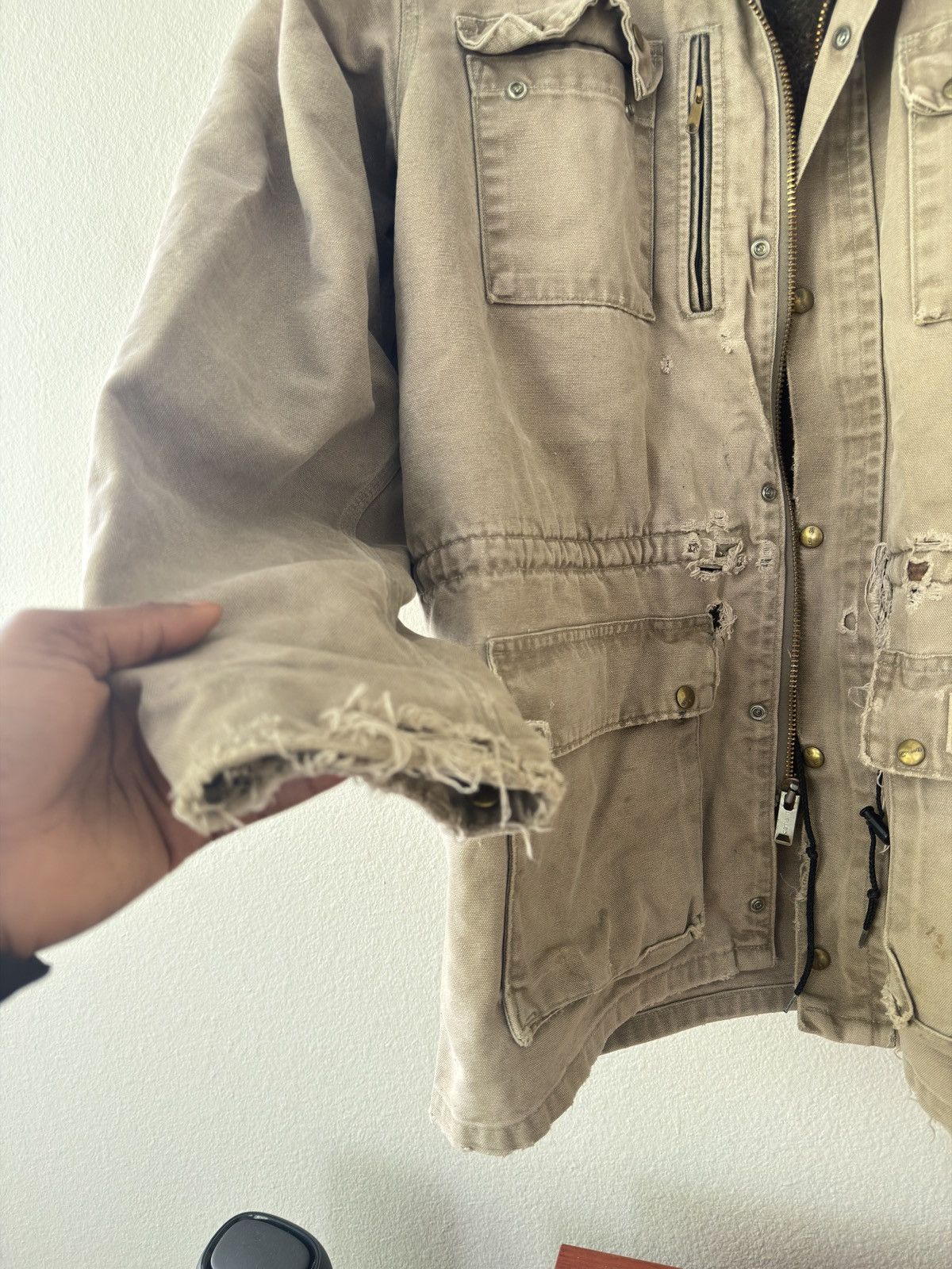 Carhartt VTG Carhartt Tan Jacket Size US XL / EU 56 / 4 - 4 Thumbnail
