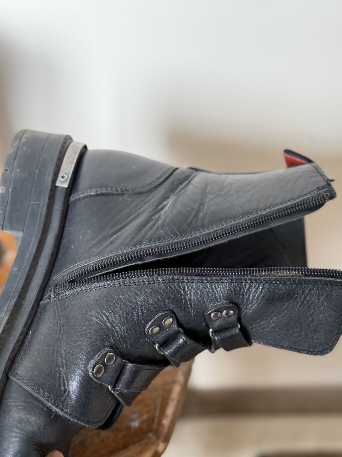 Harley Davidson Vintage Harley-Davidson Ankle-Zip Avant-Garde Westernf Boots Size US 6 / IT 36 - 9 Thumbnail