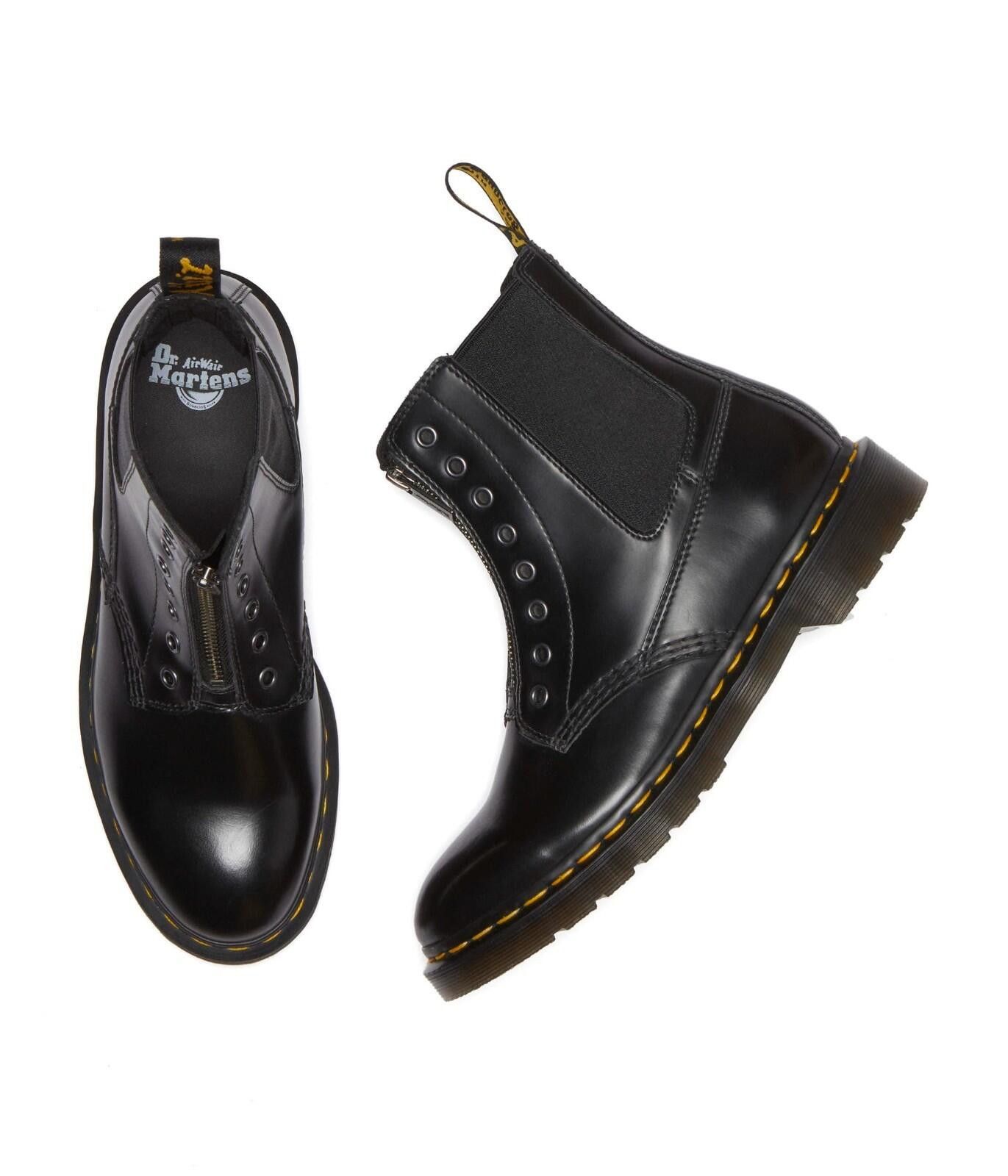 Dr. Martens Dr. Martens 1460 Gusset Leather Boots Smooth Black NEW Size US 11 / EU 44 - 5 Thumbnail