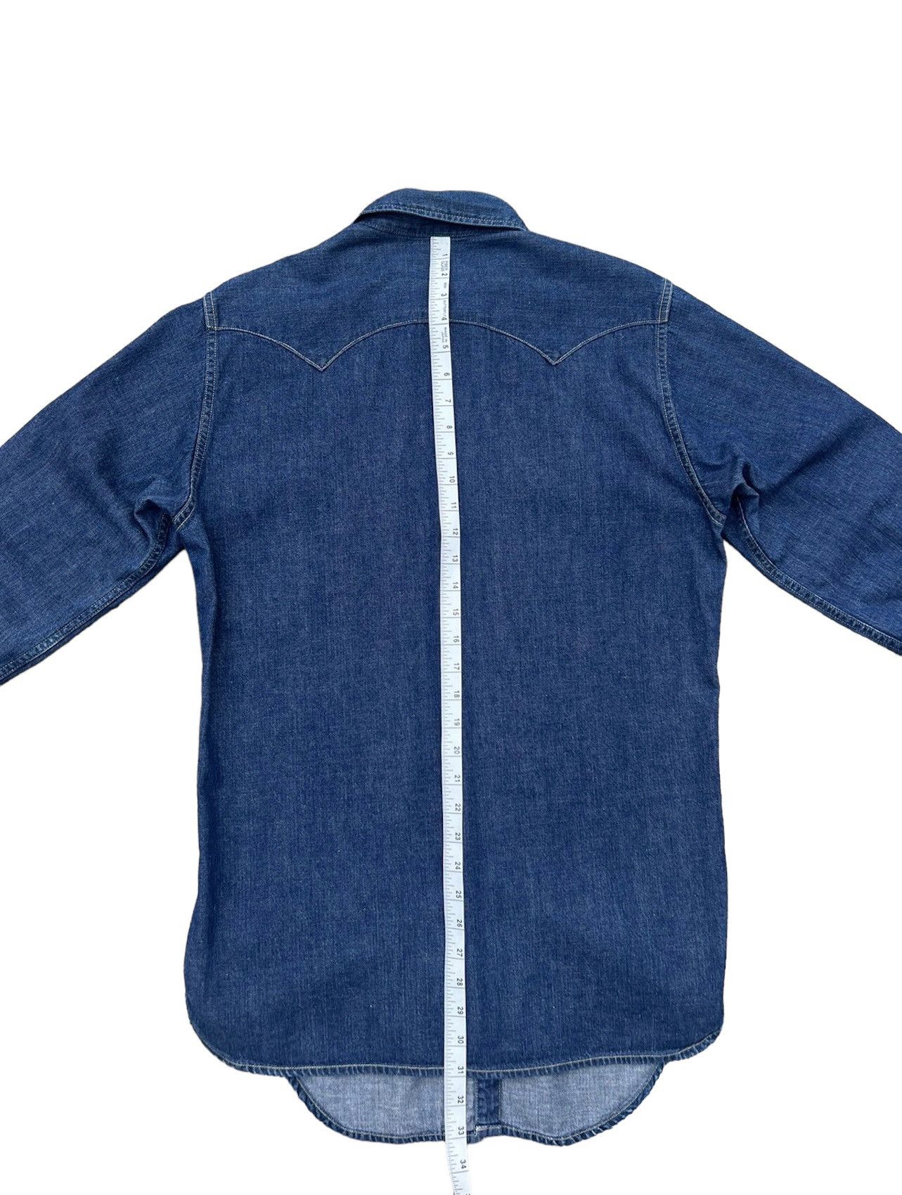 Levi's Vintage Clothing × Vintage Vintage 2000 LVC Levi’s Short Horn Denim Western Shirt Size US M / EU 48-50 / 2 - 5 Thumbnail