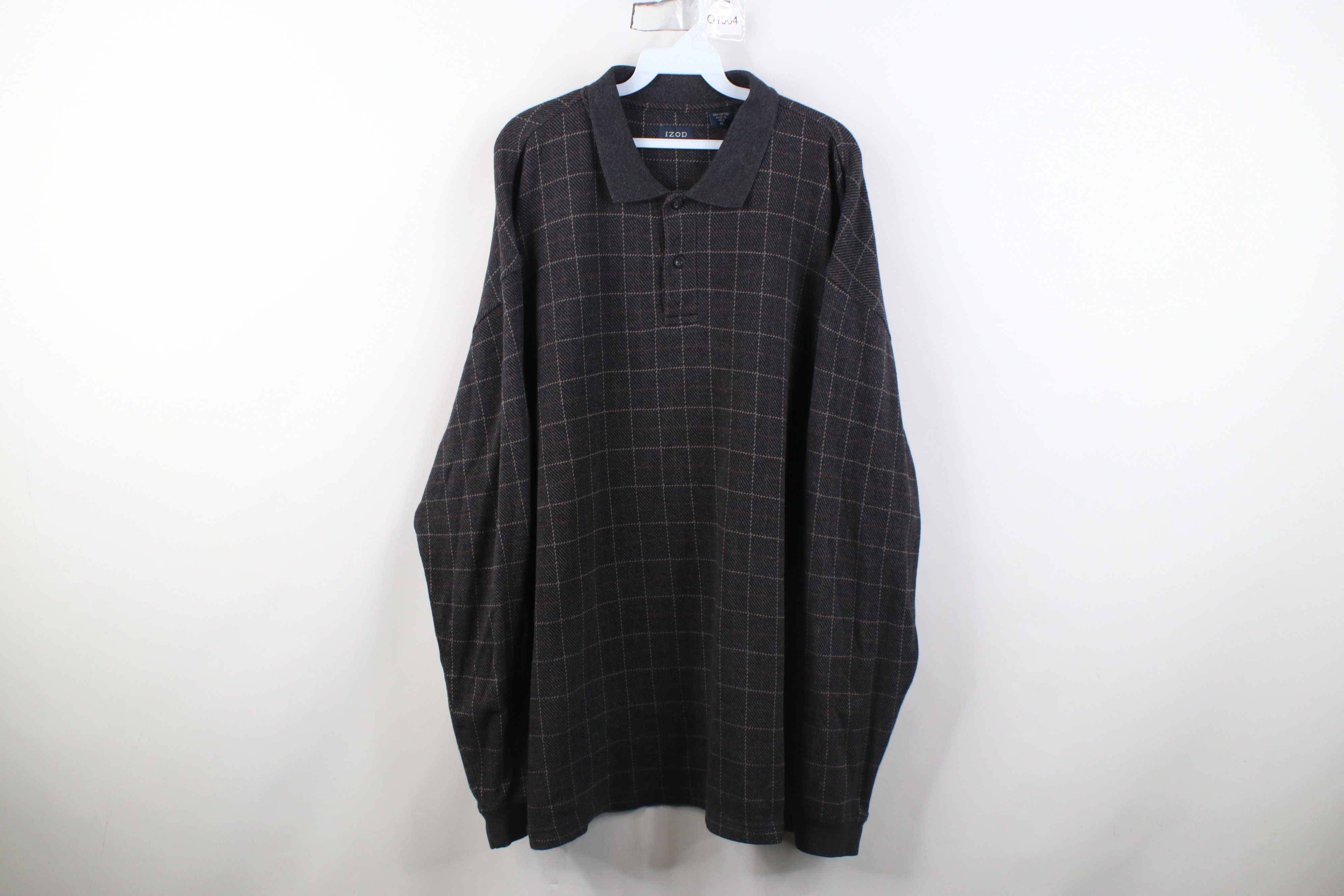 Vintage Vintage 90s Streetwear Fit Knit Long Sleeve Rugby Polo Shirt Size US XL / EU 56 / 4 - 1 Thumbnail