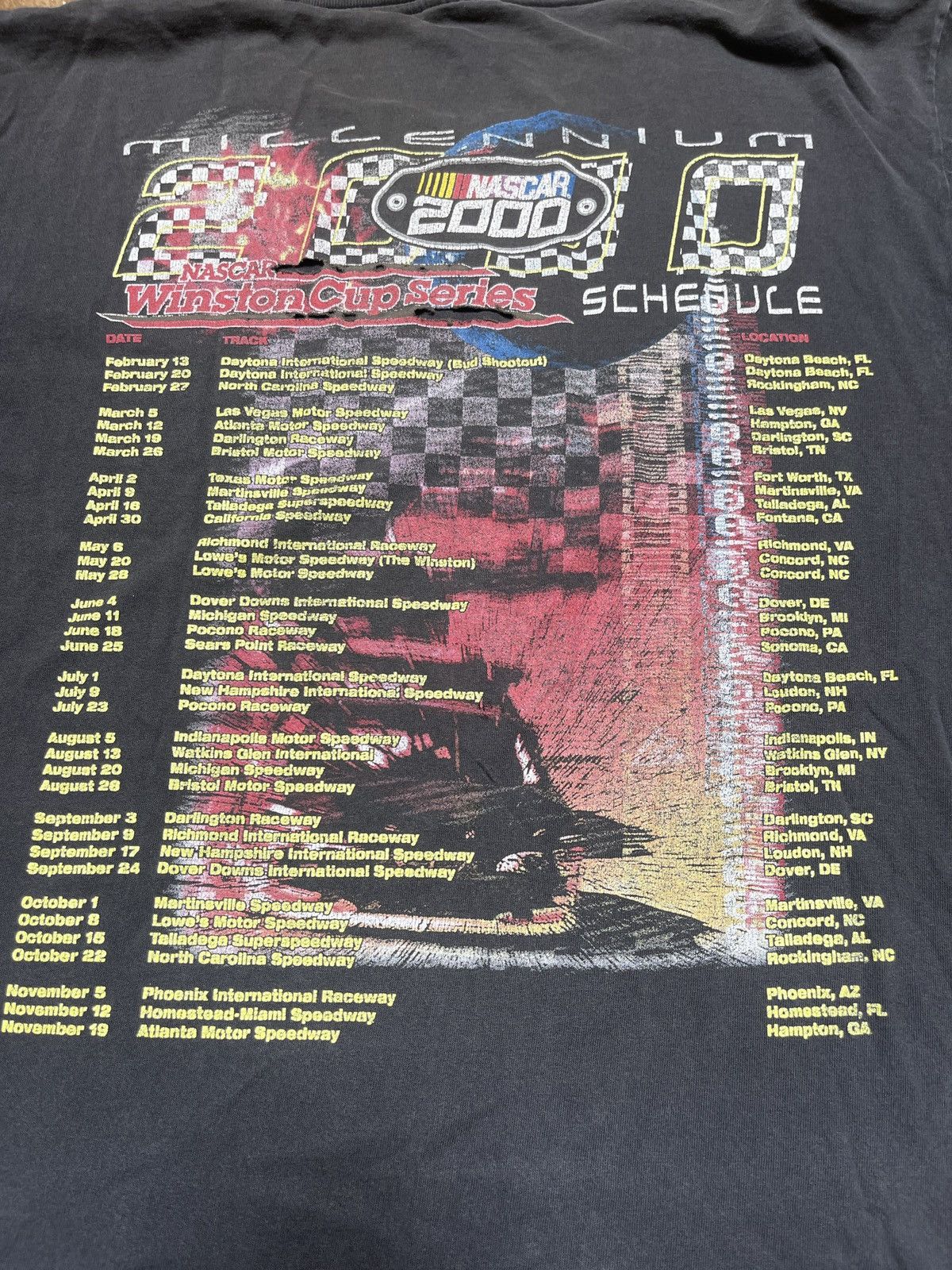 Vintage Distressed 2000s NASCAR racing tee Size US L / EU 52-54 / 3 - 3 Thumbnail