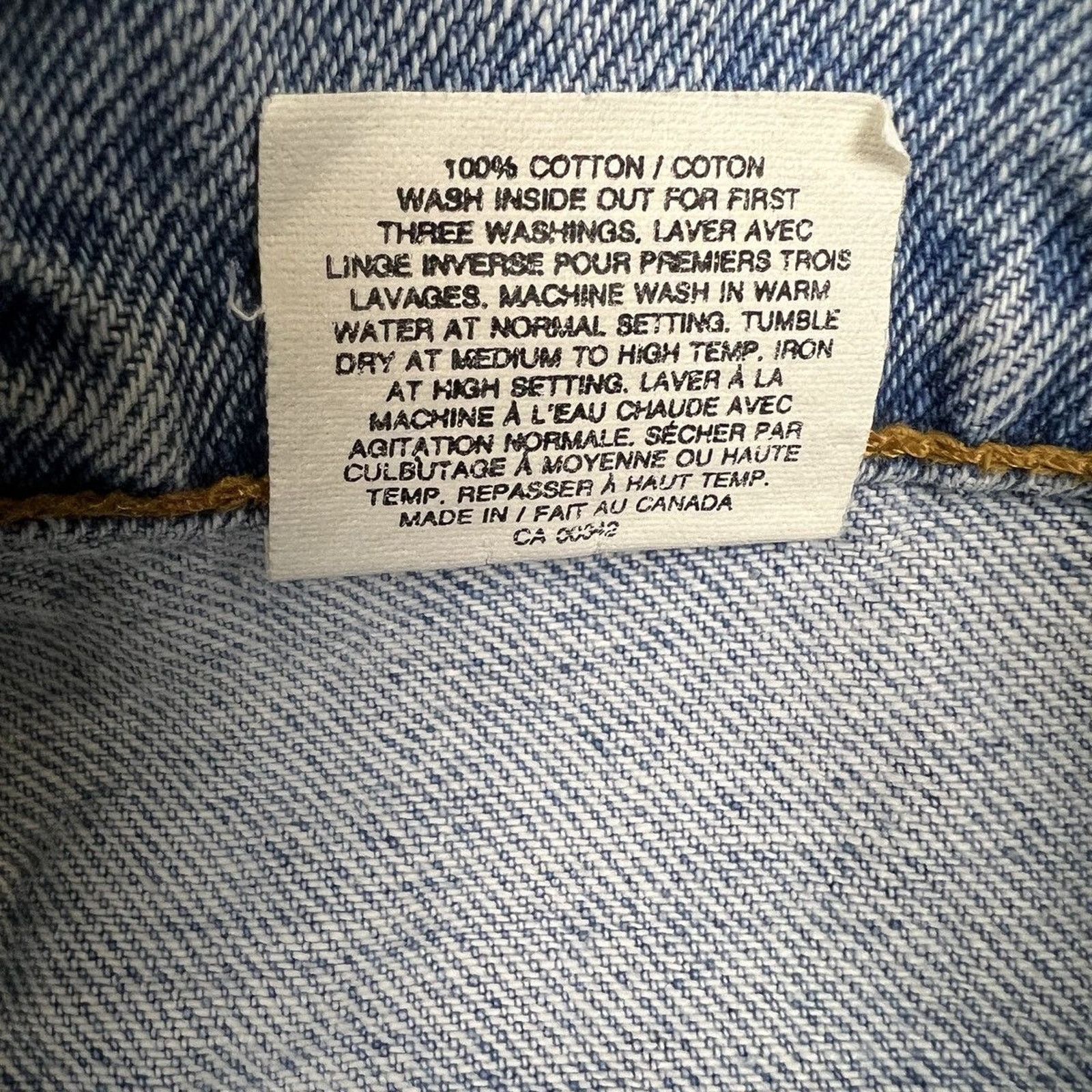 Levi's × Vintage Vintage Levi's 619 Jeans 32x29 Wide Baggy 90s Denim Pants Size US 32 / EU 48 - 9 Thumbnail