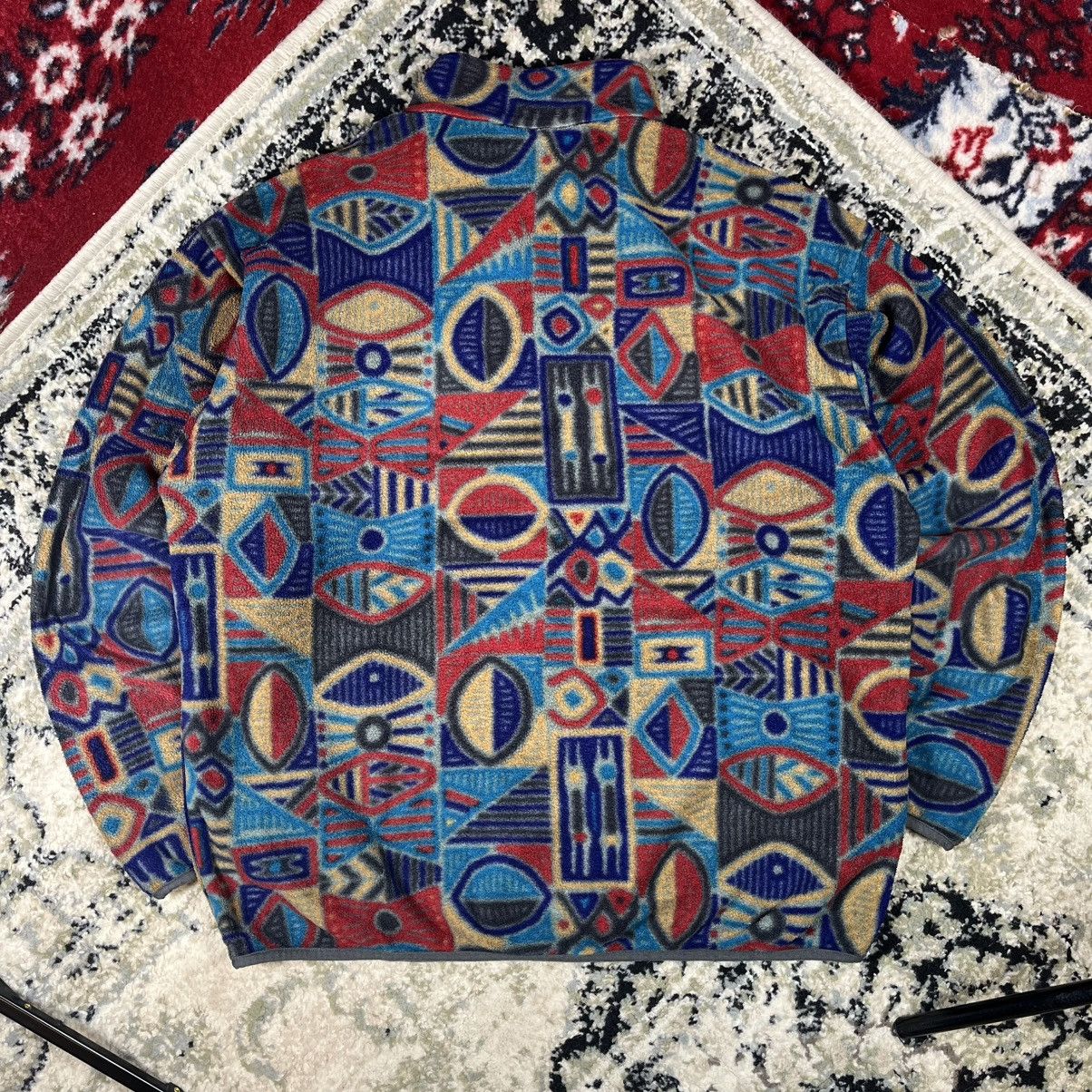 Patagonia Vintage 90s Patagonia Snap Fleece Synchilla Aztec Aborigine Size US L / EU 52-54 / 3 - 4 Thumbnail