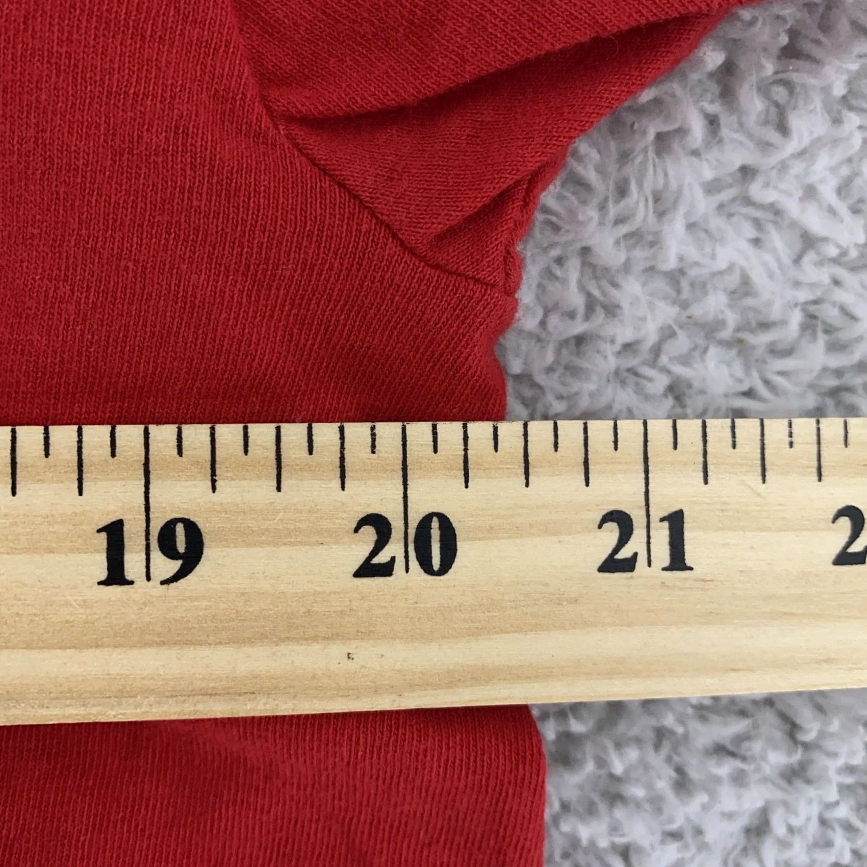 Fruit Of The Loom VINTAGE Fruit of the Loom Shirt Mens M/L Red Pocket Tee USA 90s Casual Crew Neck Short Sleeve Cotton Size US M / EU 48-50 / 2 - 6 Thumbnail