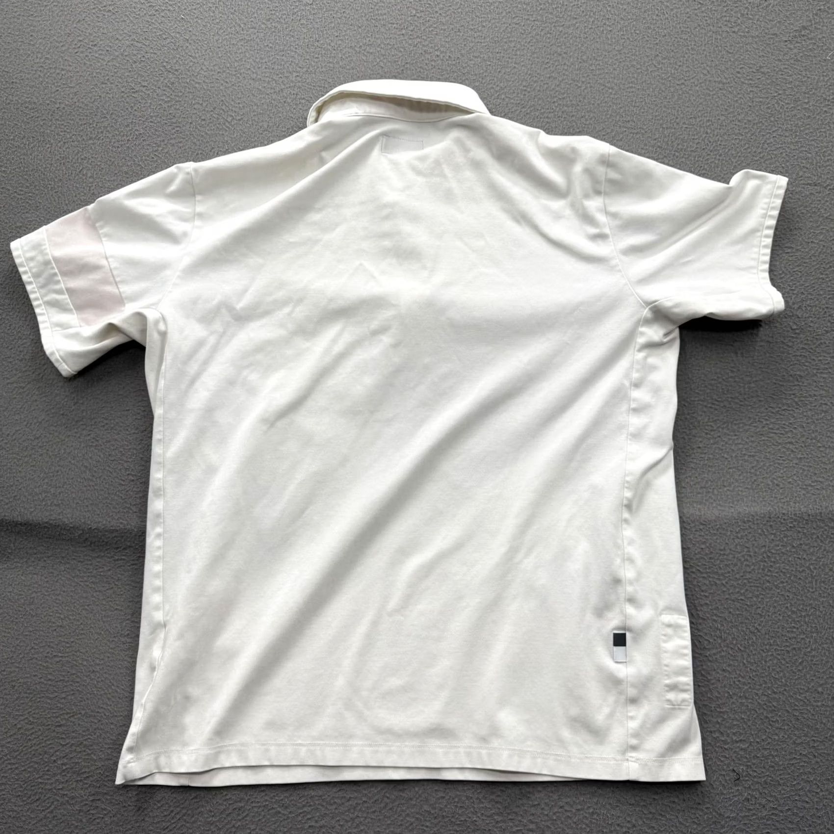 Rapha Rapha Essential Polo Shirt Mens Medium White Cycling Jersey Performance Size US M / EU 48-50 / 2 - 2 Thumbnail