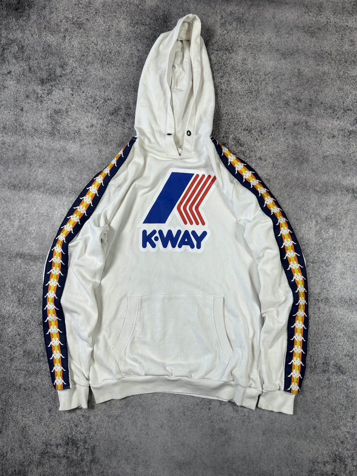 K-Way × Kappa Vintage Kappa K-way Lampas Hoodie Sportswear Rare Casual XL Size US XL / EU 56 / 4 - 1 Thumbnail