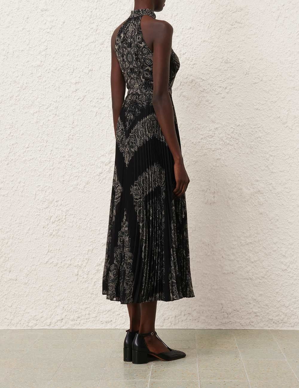 Zimmermann oc11z0825 Sunray Halter Picnic Dress in Black/White Size S / US 4 / IT 40 - 4 Thumbnail