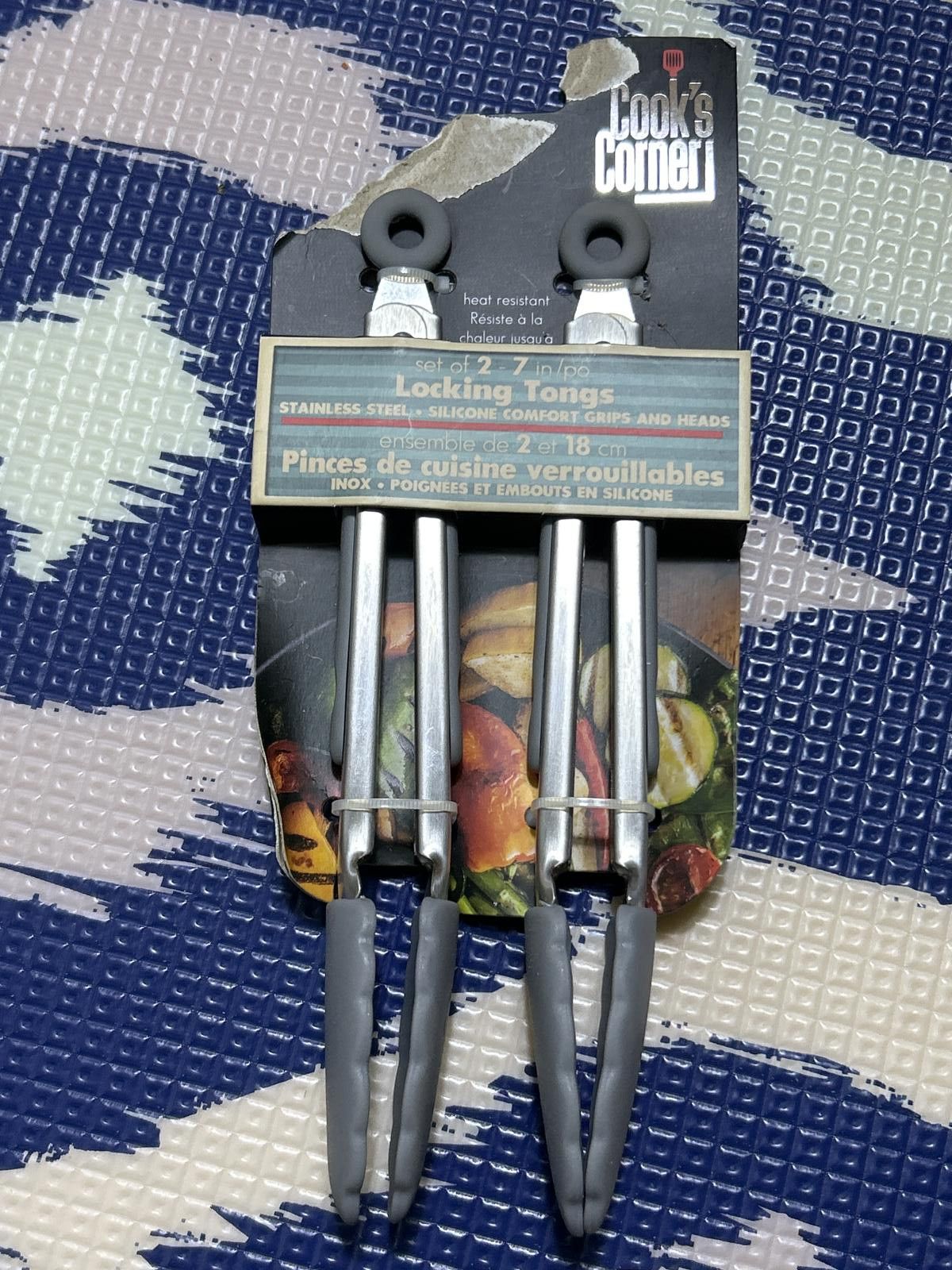 Designer Set of 2! Cook’s Corner Locking Tongs (18 cm), Kindness Shop Size ONE SIZE - 4 Thumbnail