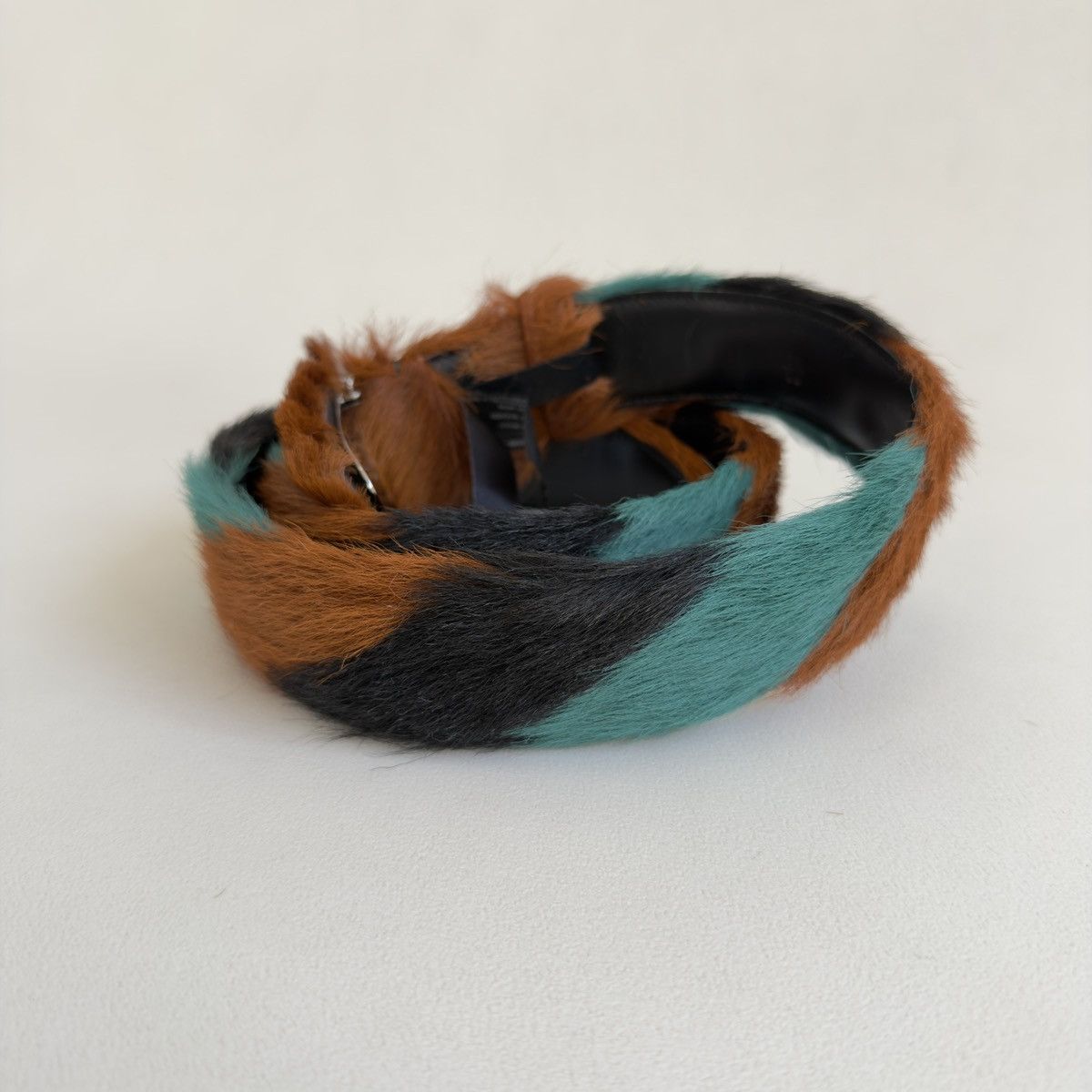 Prada A/W 17 Multicoloured Fur Belt Size 32 - 10 Thumbnail