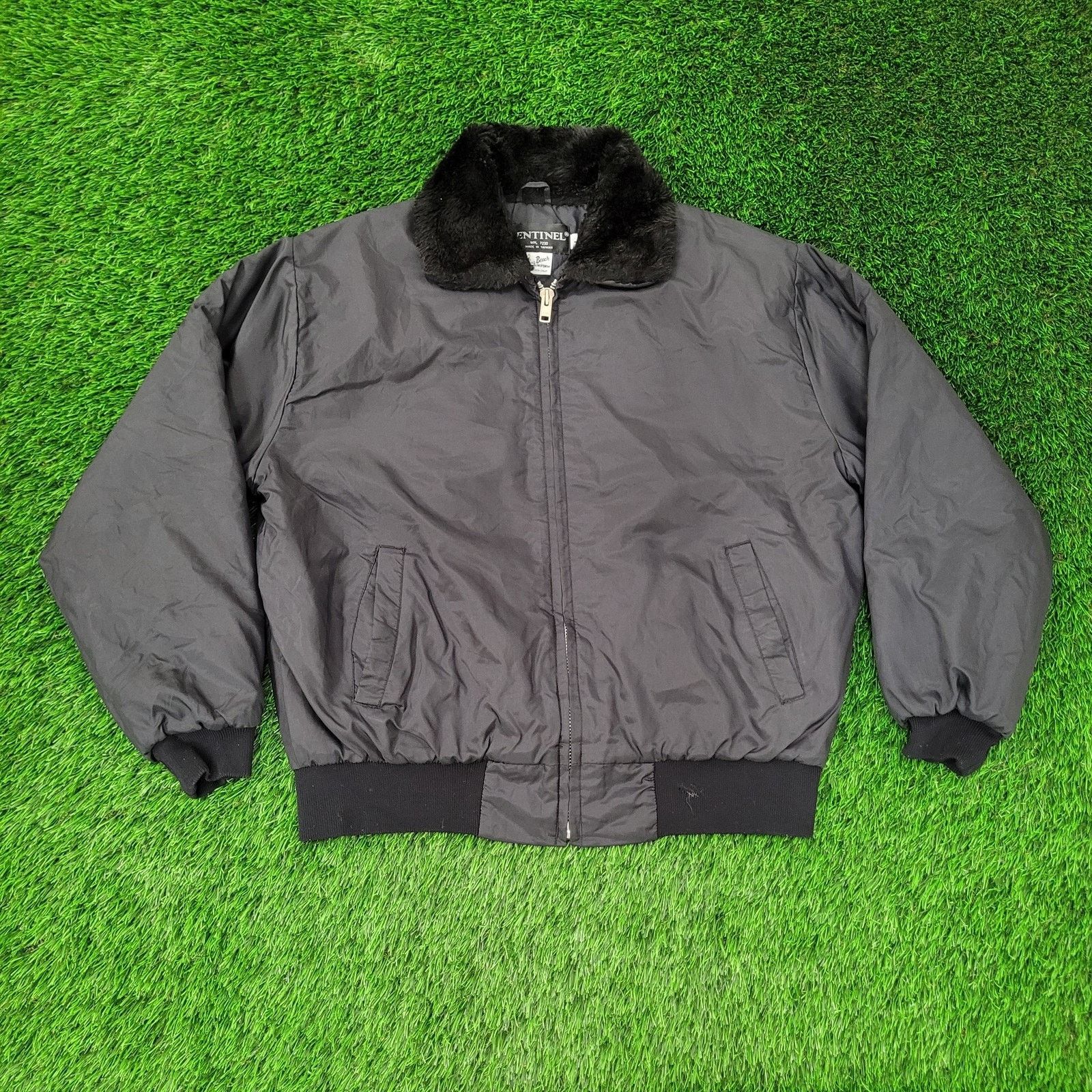 Vintage Vintage Long-Beach Sentinel Jacket Large 27x27 Sherpa-Collar Size US L / EU 52-54 / 3 - 1 Thumbnail