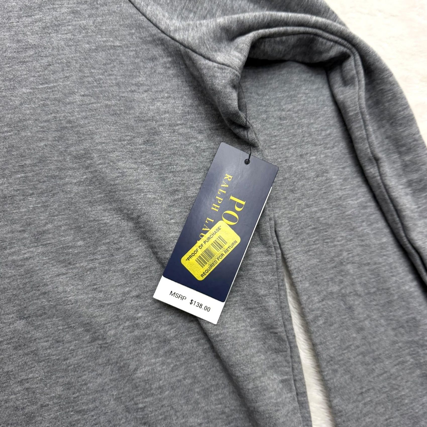 Polo Ralph Lauren Polo Ralph Lauren Sweatshirt Mens Large Gray Mock Neck Blair’s Pullover Logo Jersey Cotton Polyester Size US L / EU 52-54 / 3 - 6 Thumbnail