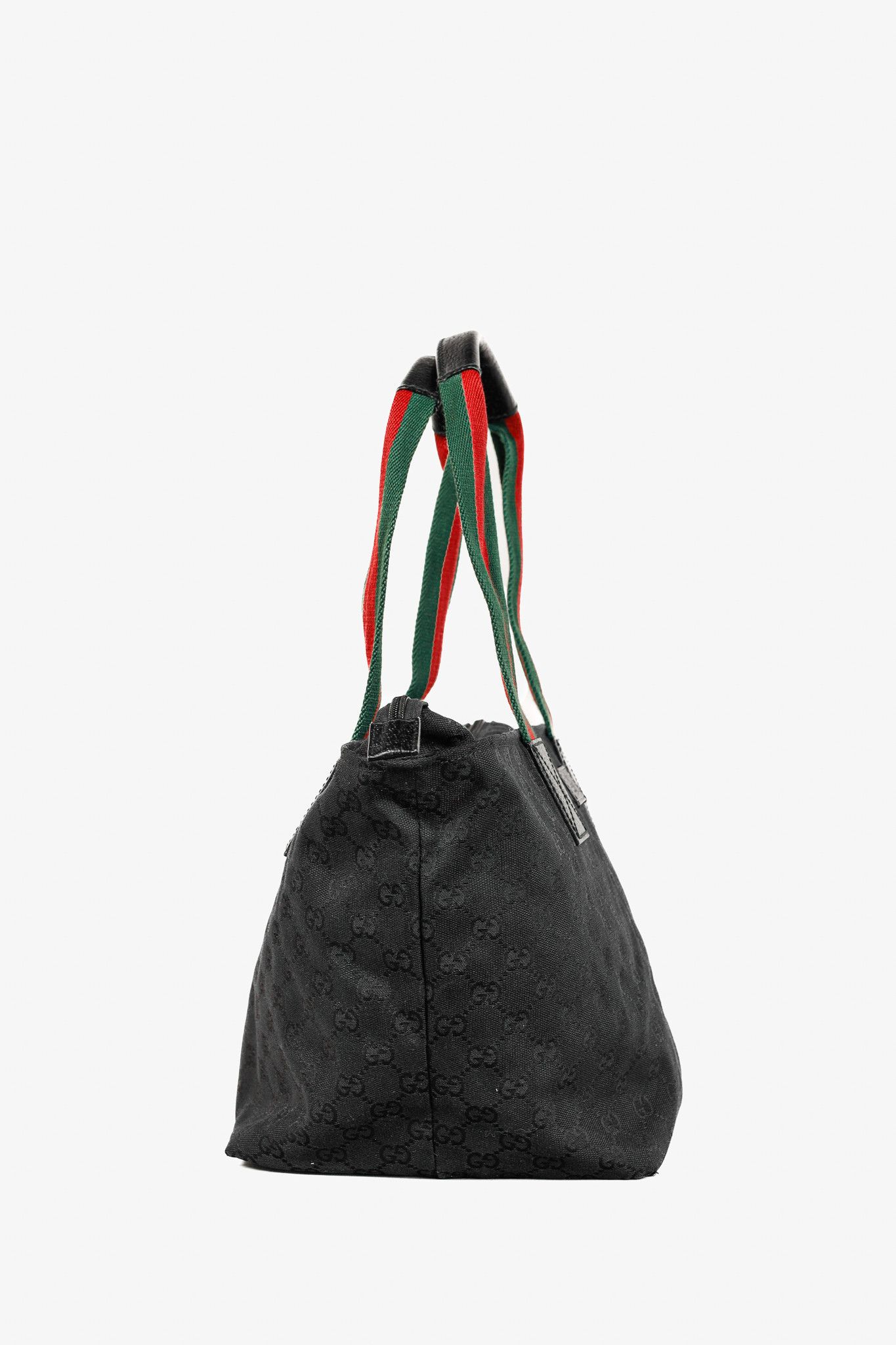 Gucci Gucci Black GG Canvas Web-Strap Small Tote Size ONE SIZE - 3 Thumbnail