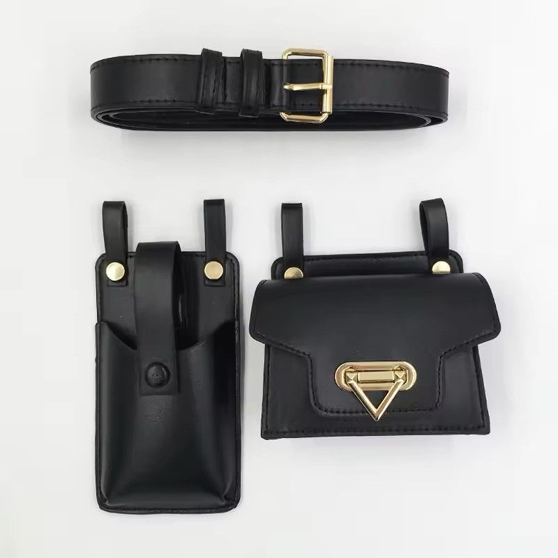 Japanese Brand × Vintage waist bag for women punk style 2-piece chest bag Size ONE SIZE - 4 Thumbnail