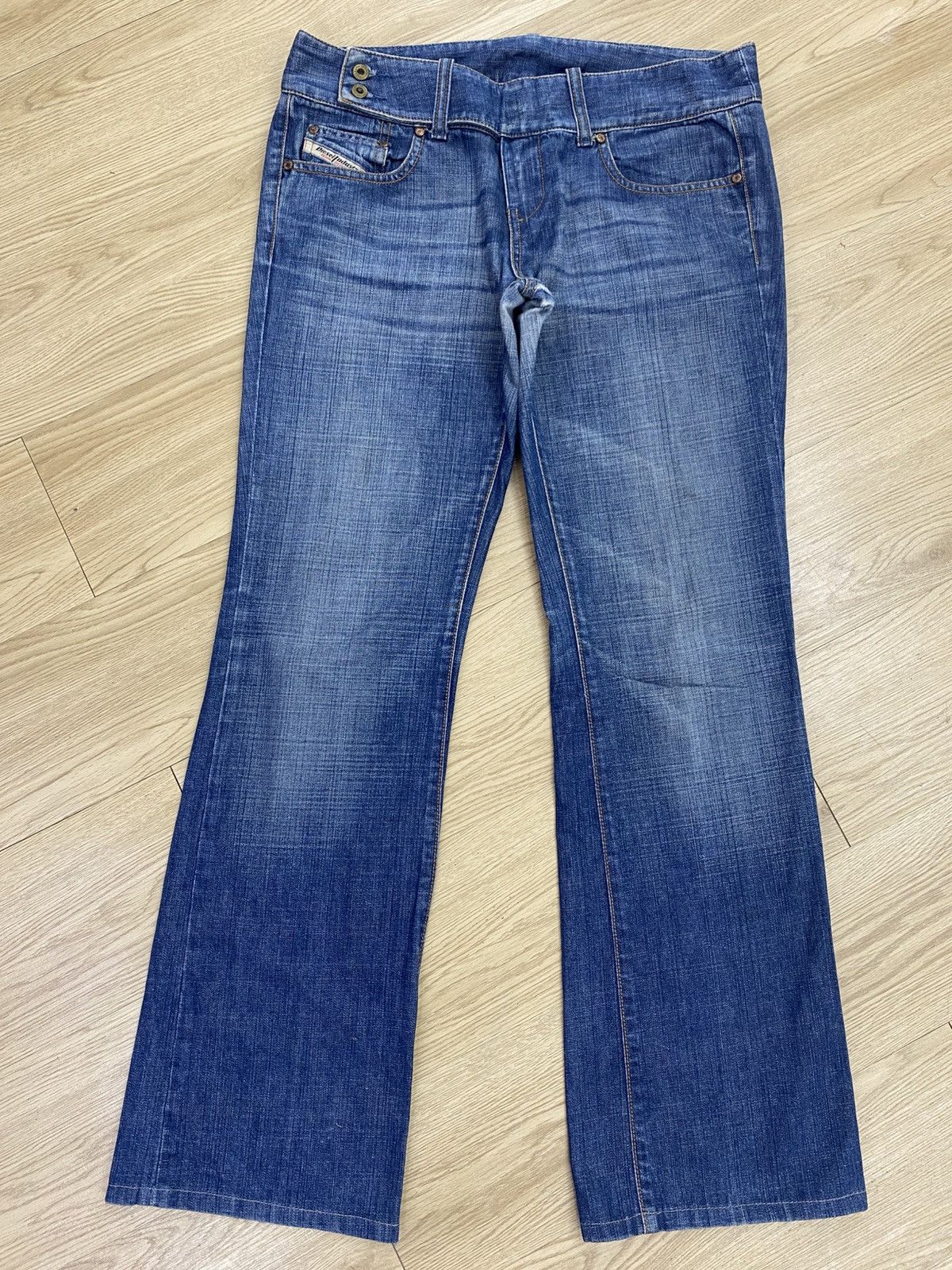 Diesel Diesel Acid Blue Wash Style Loose Jeans Size US 33 - 1 Thumbnail