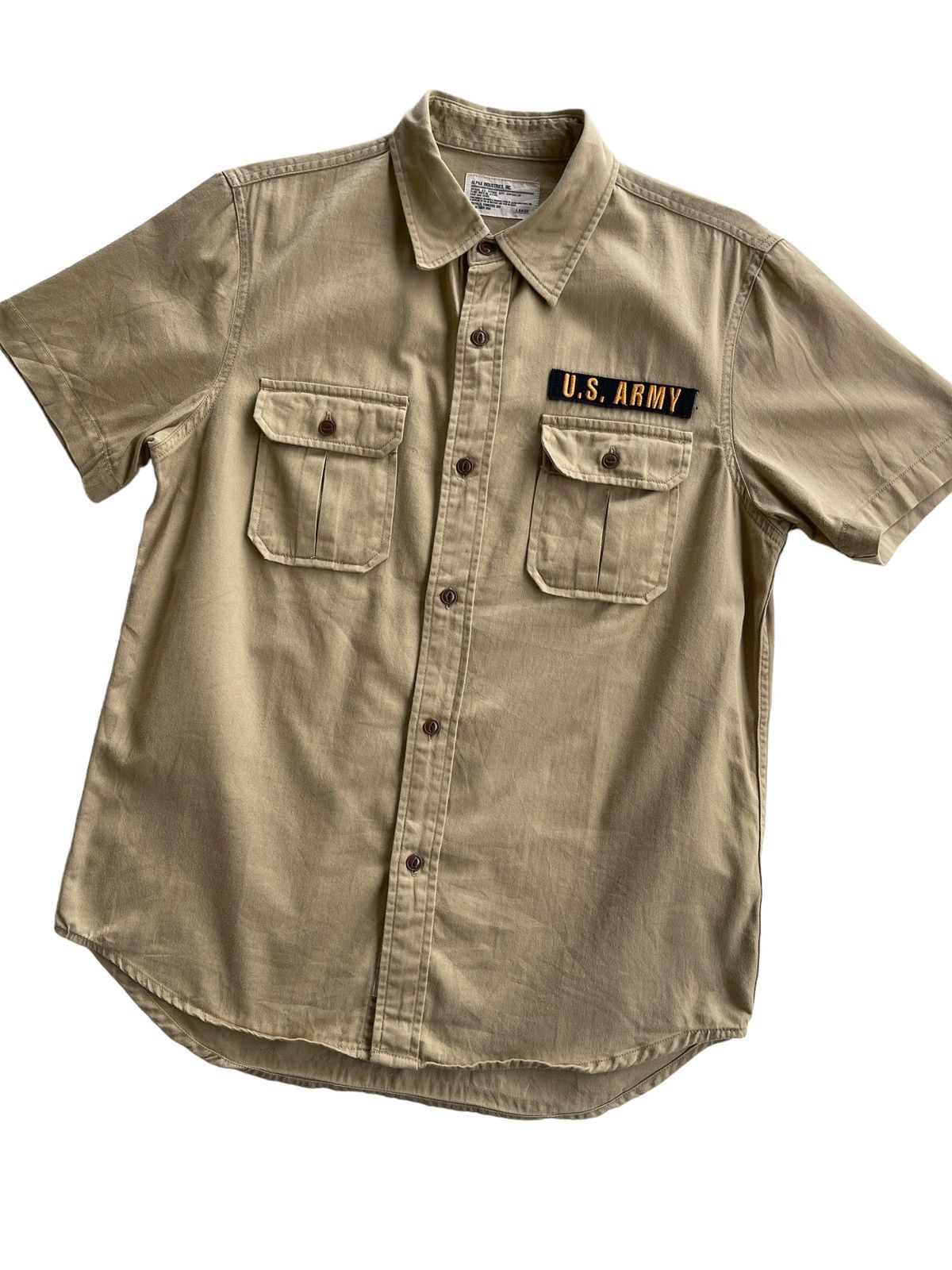 Alpha Industries Vintage Alpha Knoxville Tennesse Embroidery Logo Shirt Size US L / EU 52-54 / 3 - 6 Thumbnail