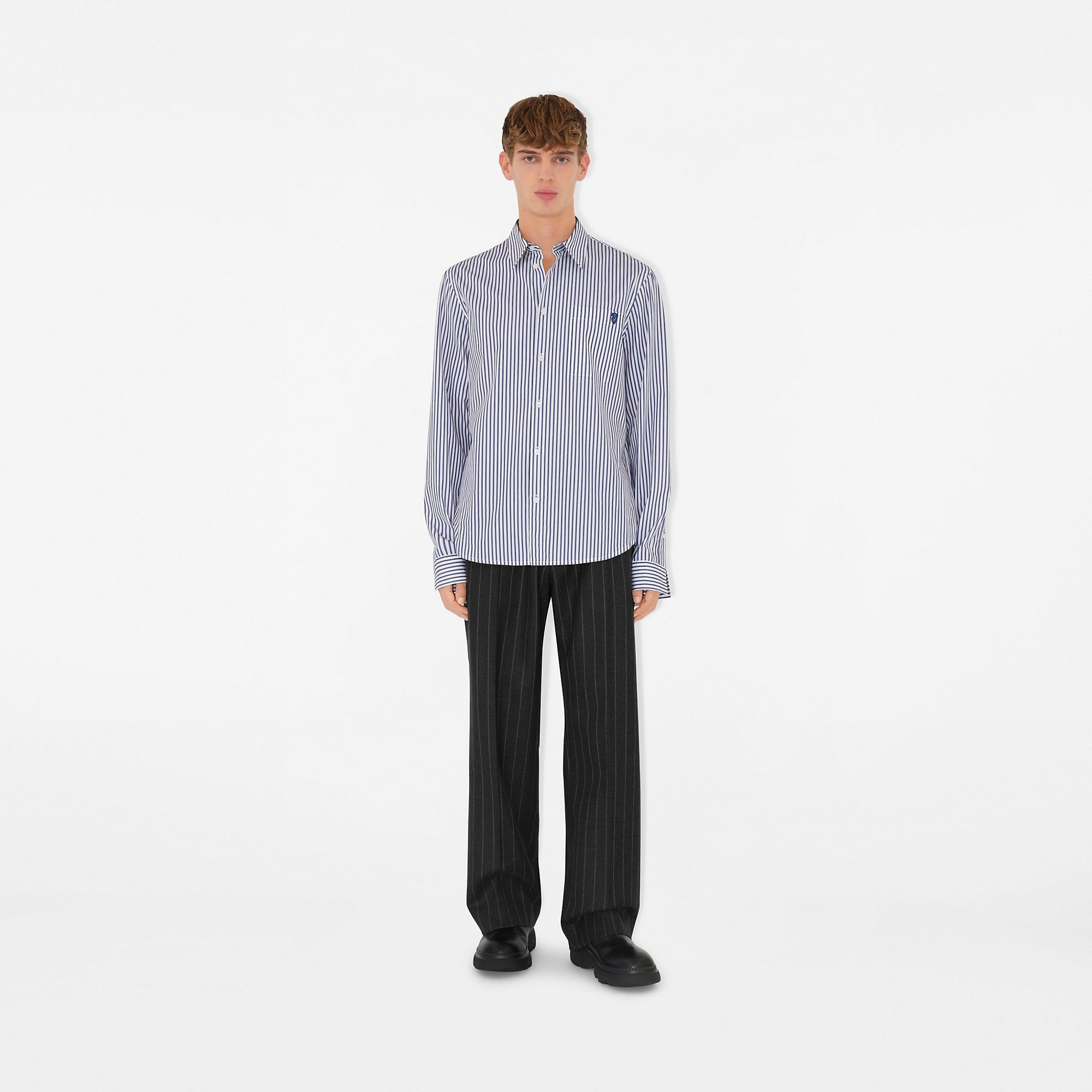 Burberry o1w1db10226 Relaxed Fit Striped CottonShirt In Multicolor Size US XS / EU 42 / 0 - 2 Thumbnail