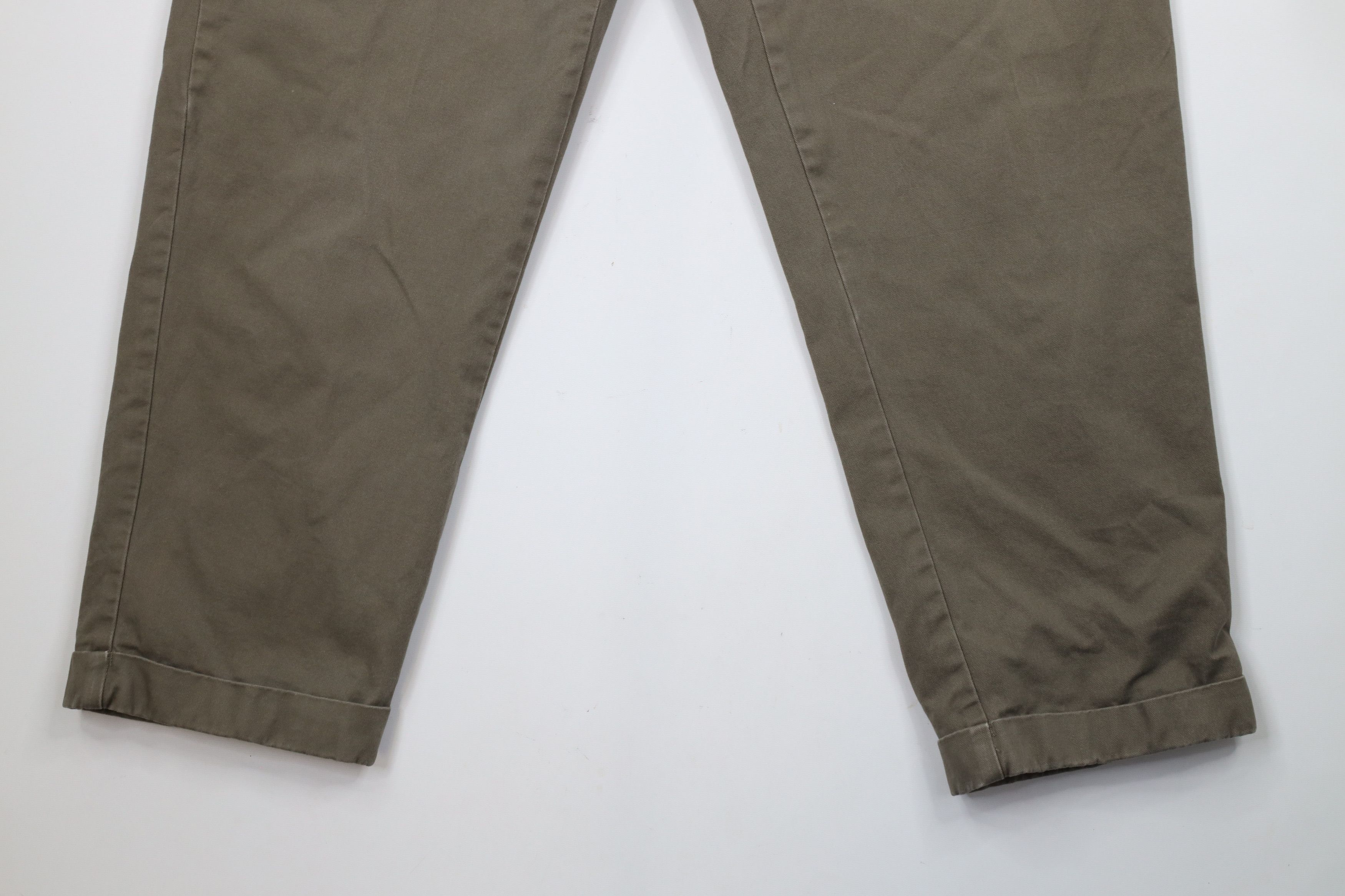 Cabelas × Vintage Vintage Cabelas Lined Pleated Cuffed Chino Pants Beige Size US 38 / EU 54 - 5 Thumbnail