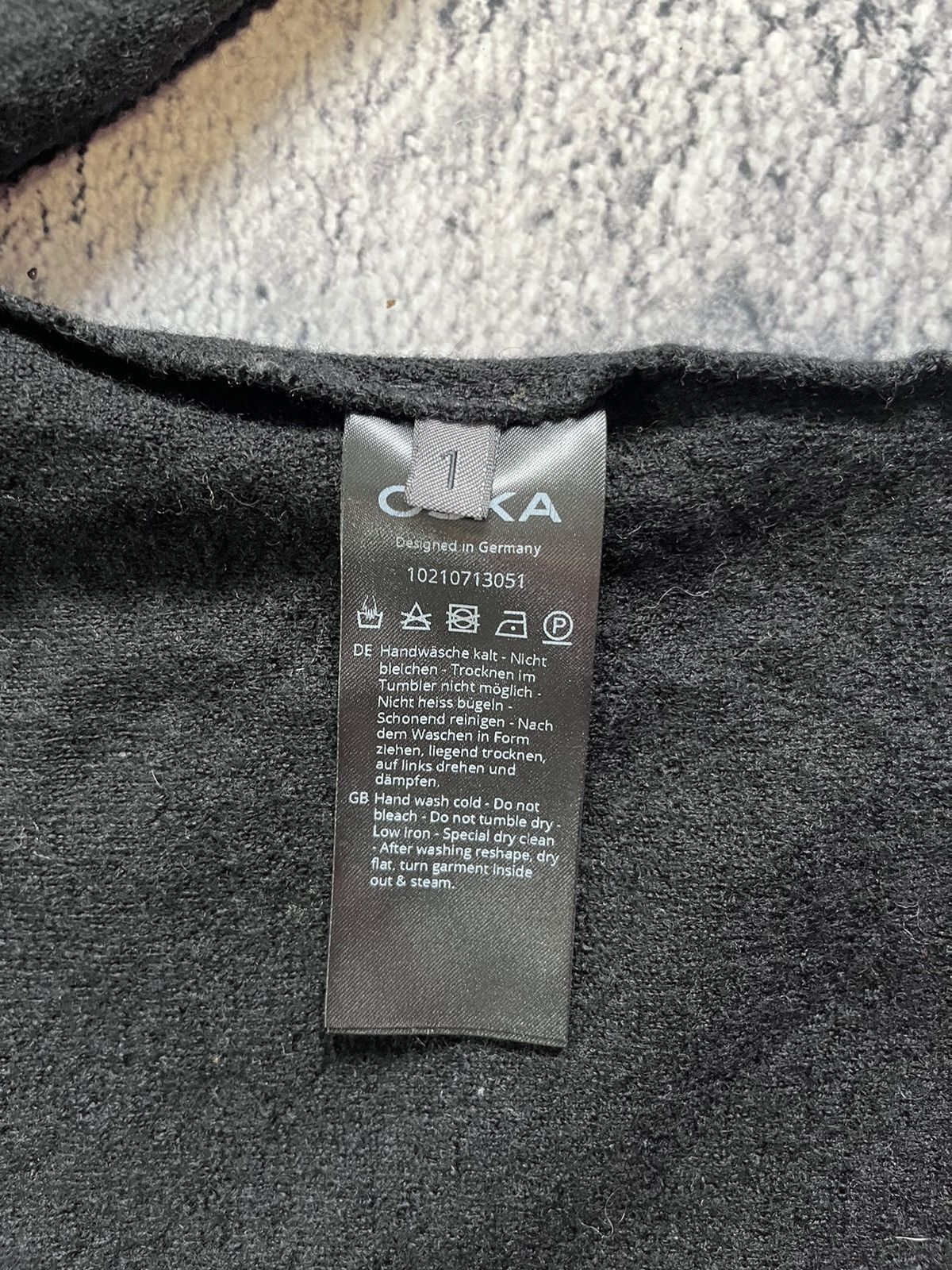 OSKA Oska Women Hoodie 100% Wool Black Oversized Hooded Size 1 Size ONE SIZE - 9 Thumbnail