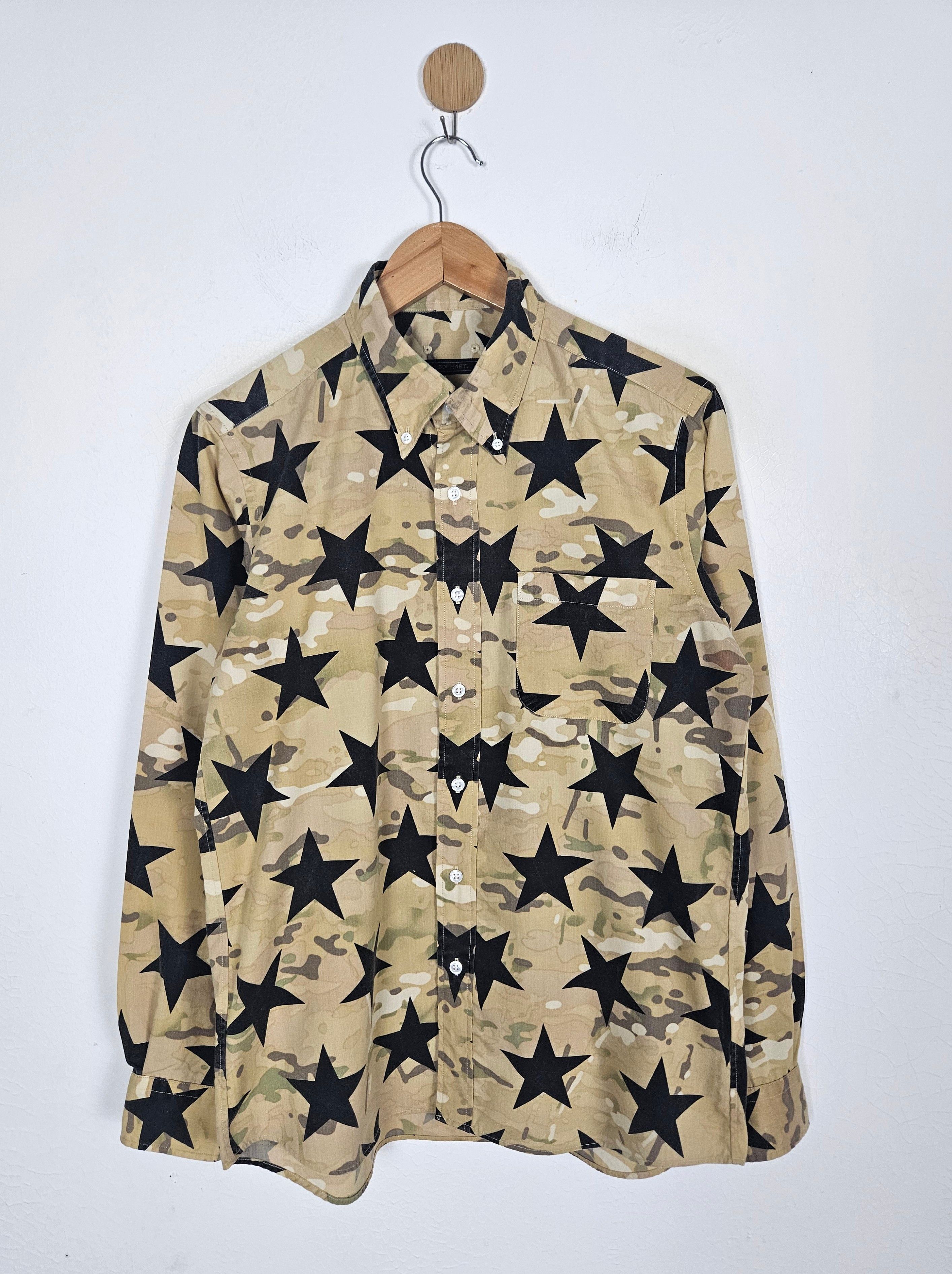 Sophnet. SOPHNET Sta Camo Button Down Shirt Size US M / EU 48-50 / 2 - 1 Thumbnail