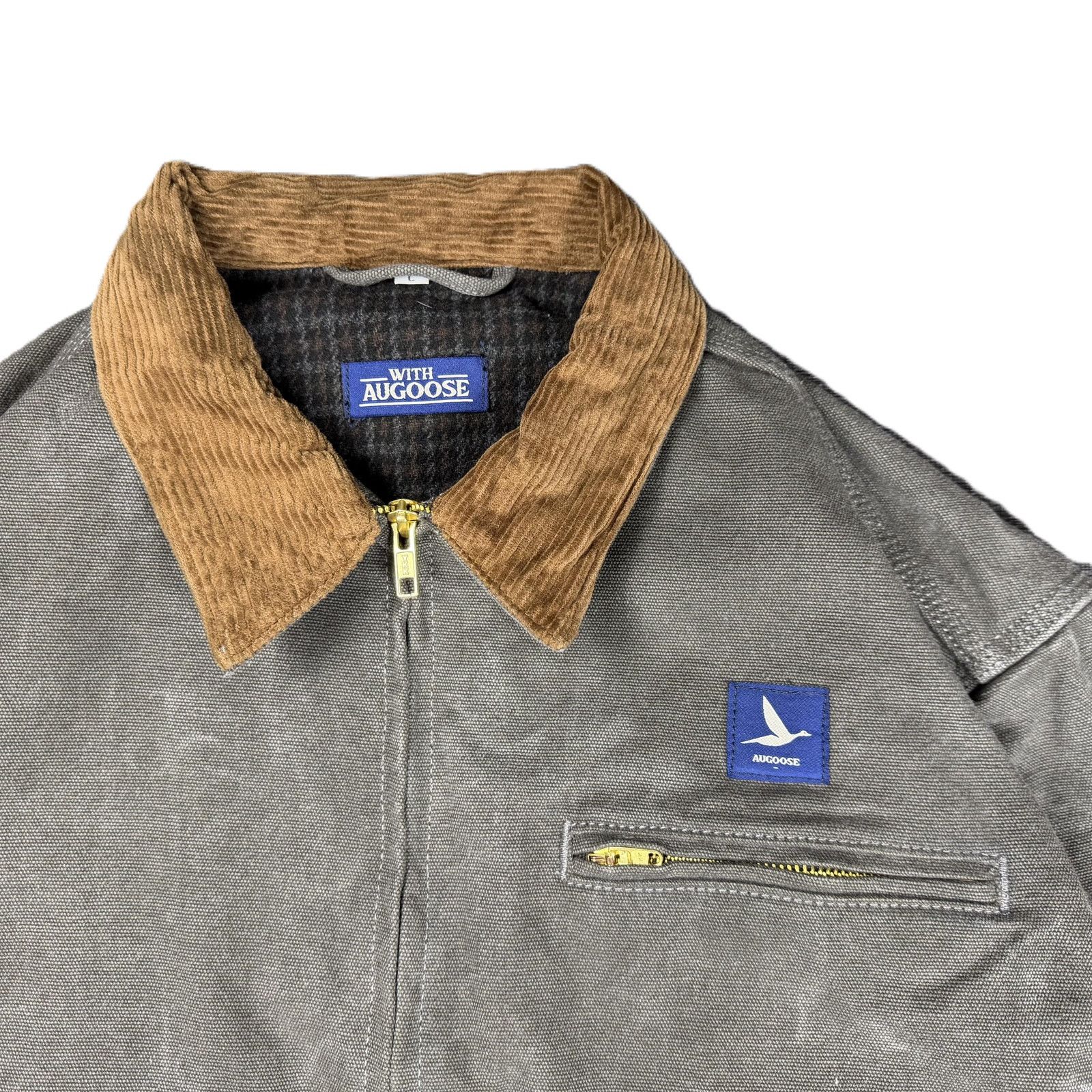Other With Augoose Canvas Work Jacket Large Grey Size US L / EU 52-54 / 3 - 4 Thumbnail
