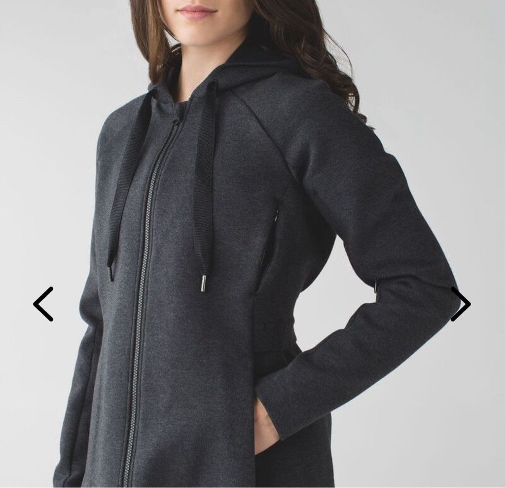 Lululemon Lululemon Gray Full Zip Jacket Sweatshirt Size 6 Fleece Size M / US 6-8 / IT 42-44 - 2 Thumbnail