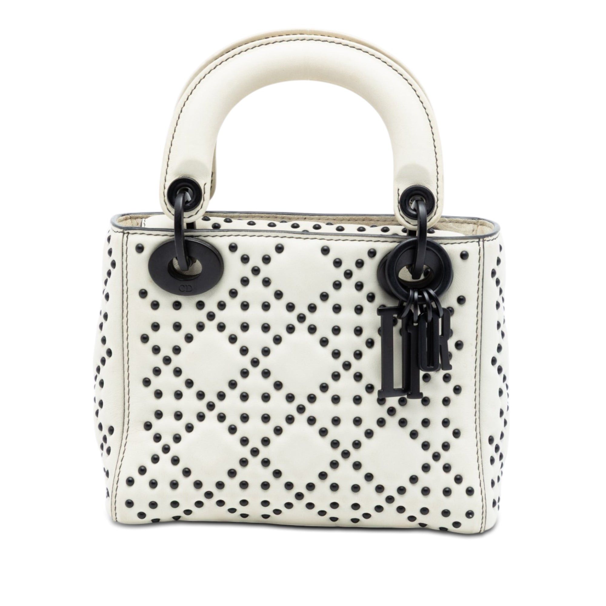 Dior Mini Ultra Matte Calfskin Cannage Studded Supple Lady Dior Size ONE SIZE - 1 Thumbnail