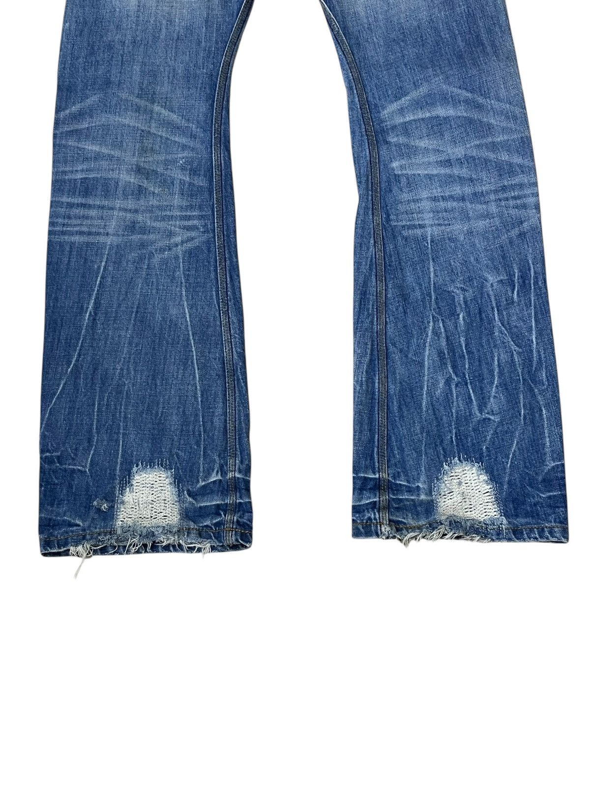 Nicole Club SICK🔥NICOLE CLUB FOR MEN DISTRESSED FLARED JEANS Size US 34 / EU 50 - 8 Thumbnail