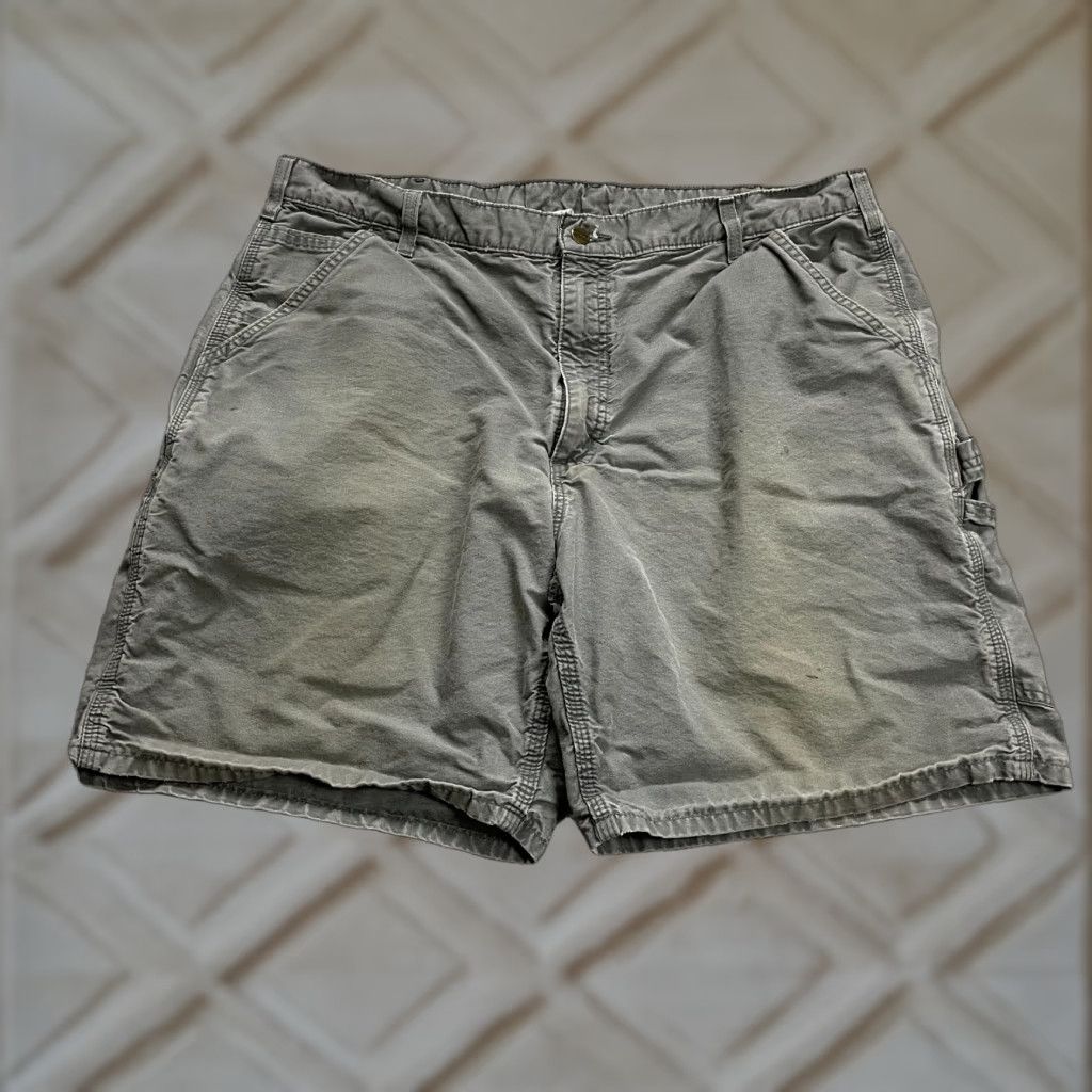Carhartt Carhartt Chino Shorts Mens 40 Gray Casual Outdoor Flat Front 7" Inseam Size US 40 / EU 56 - 1 Thumbnail