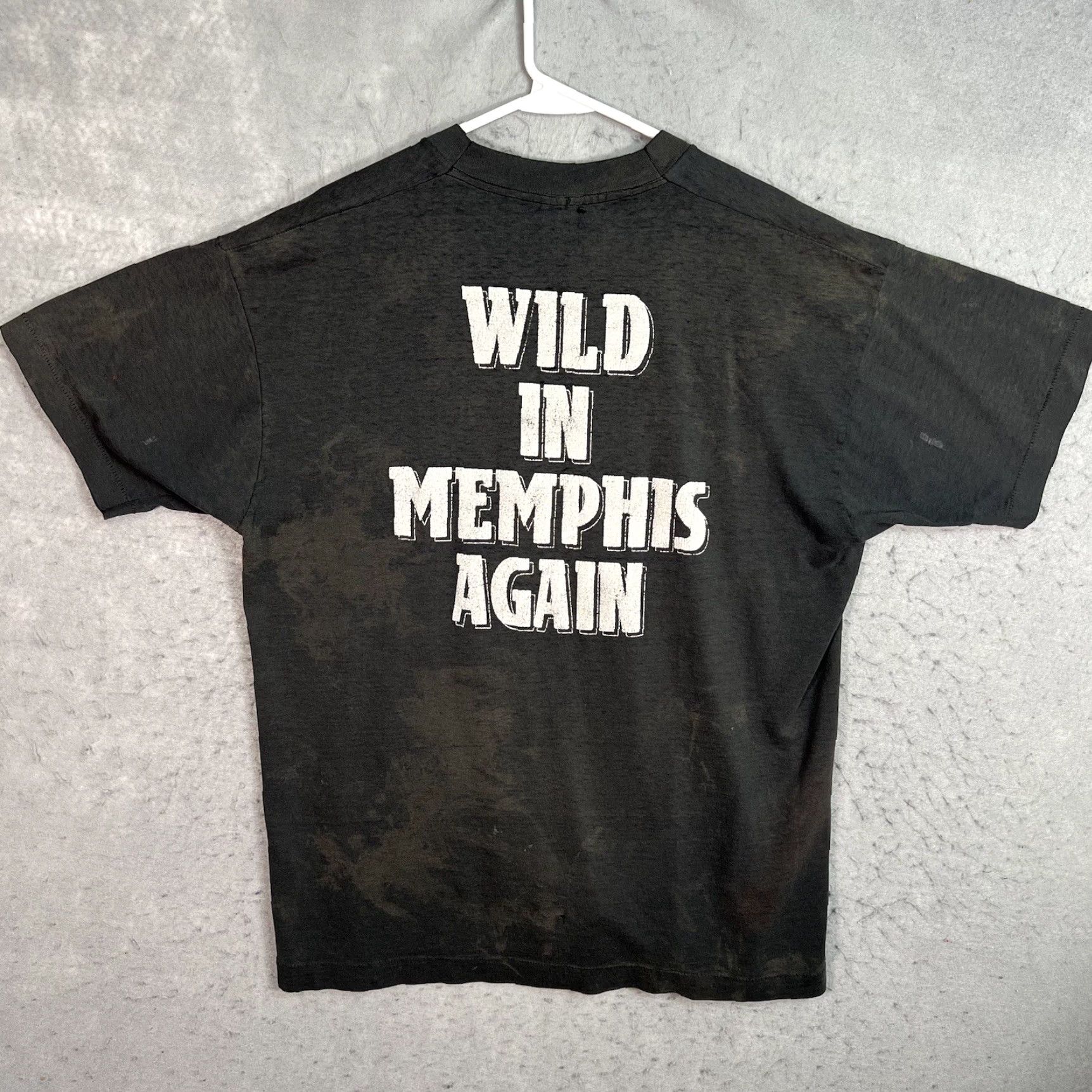 Fruit Of The Loom VINTAGE Tora Tora Wild In Memphis Again T Shirt Adult XL Black USA Made Mens Size US XL / EU 56 / 4 - 2 Thumbnail