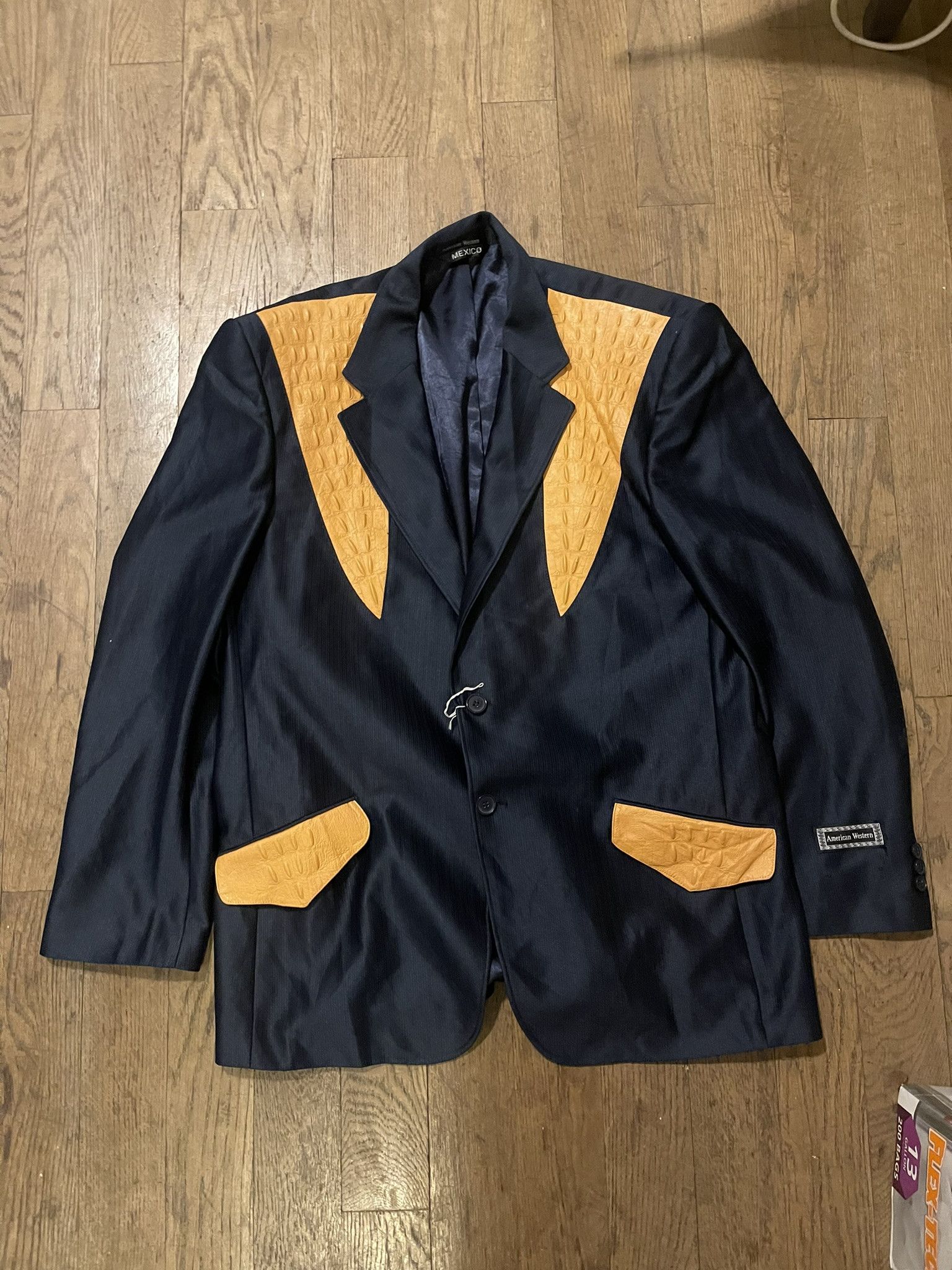 Vintage Oversized Vintage American Mexican Python Pattern Blazer Size 46R - 1 Thumbnail