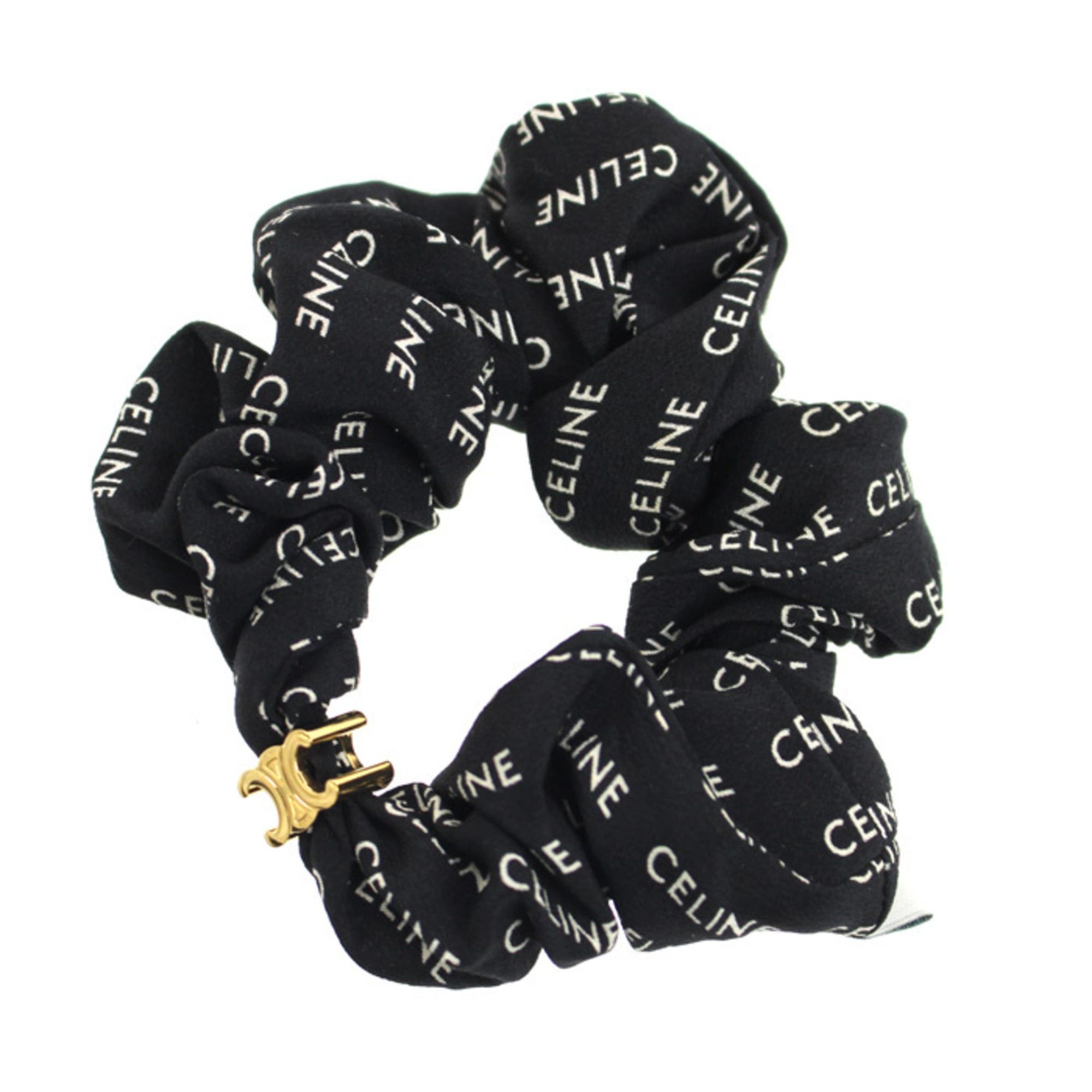 Celine CELINE Rayures Hair Accessory Scrunchie 46Y352SIB.350B Women's Size ONE SIZE - 1 Thumbnail