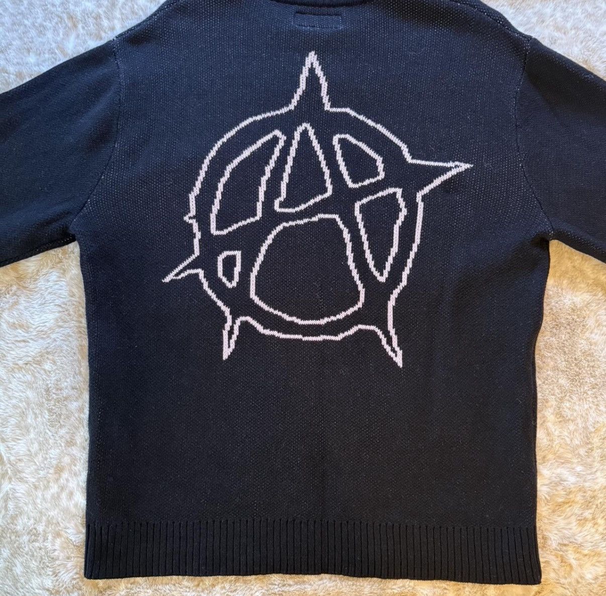 Revenge Revenge Anarchy Knit Sweater Black/Pink Size US L / EU 52-54 / 3 - 2 Thumbnail