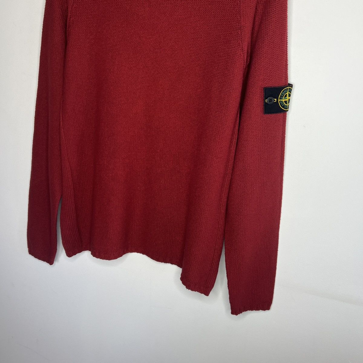 Stone Island Stone Island Vintage 90s Y2K Jumper Sweater Knitted Red Size US M / EU 48-50 / 2 - 2 Thumbnail