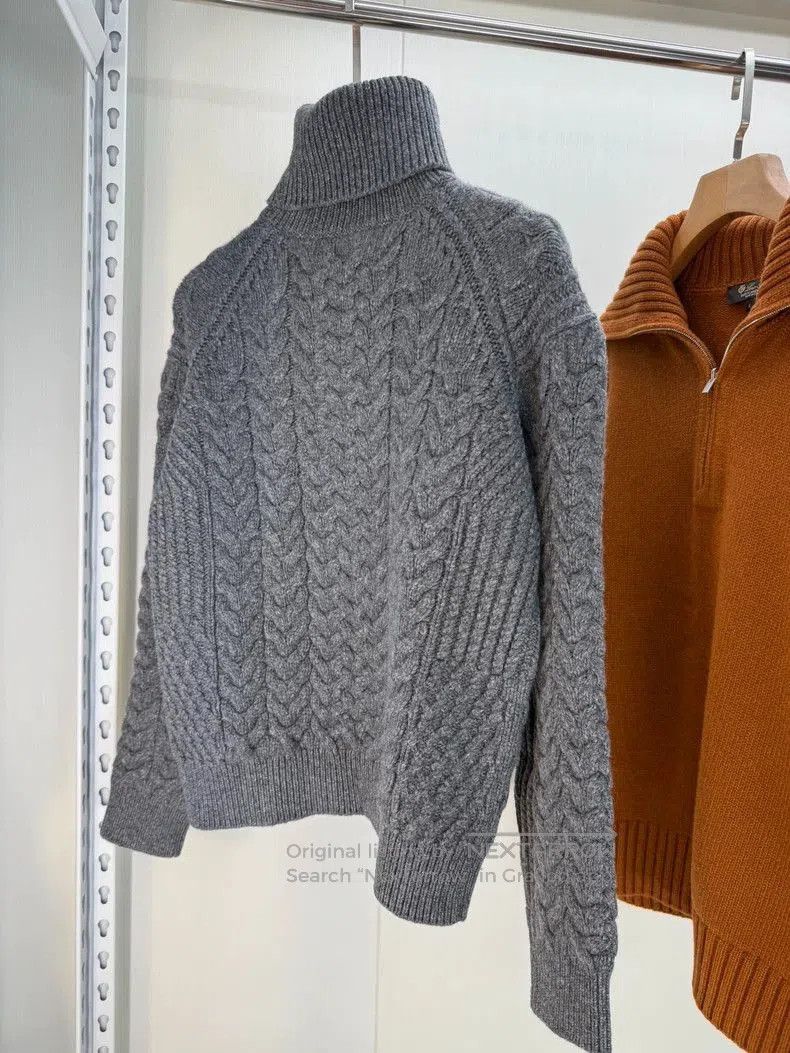 Loro Piana Loro Piana 100% Cashmere Cable Knit Sweater. Size US M / EU 48-50 / 2 - 4 Thumbnail