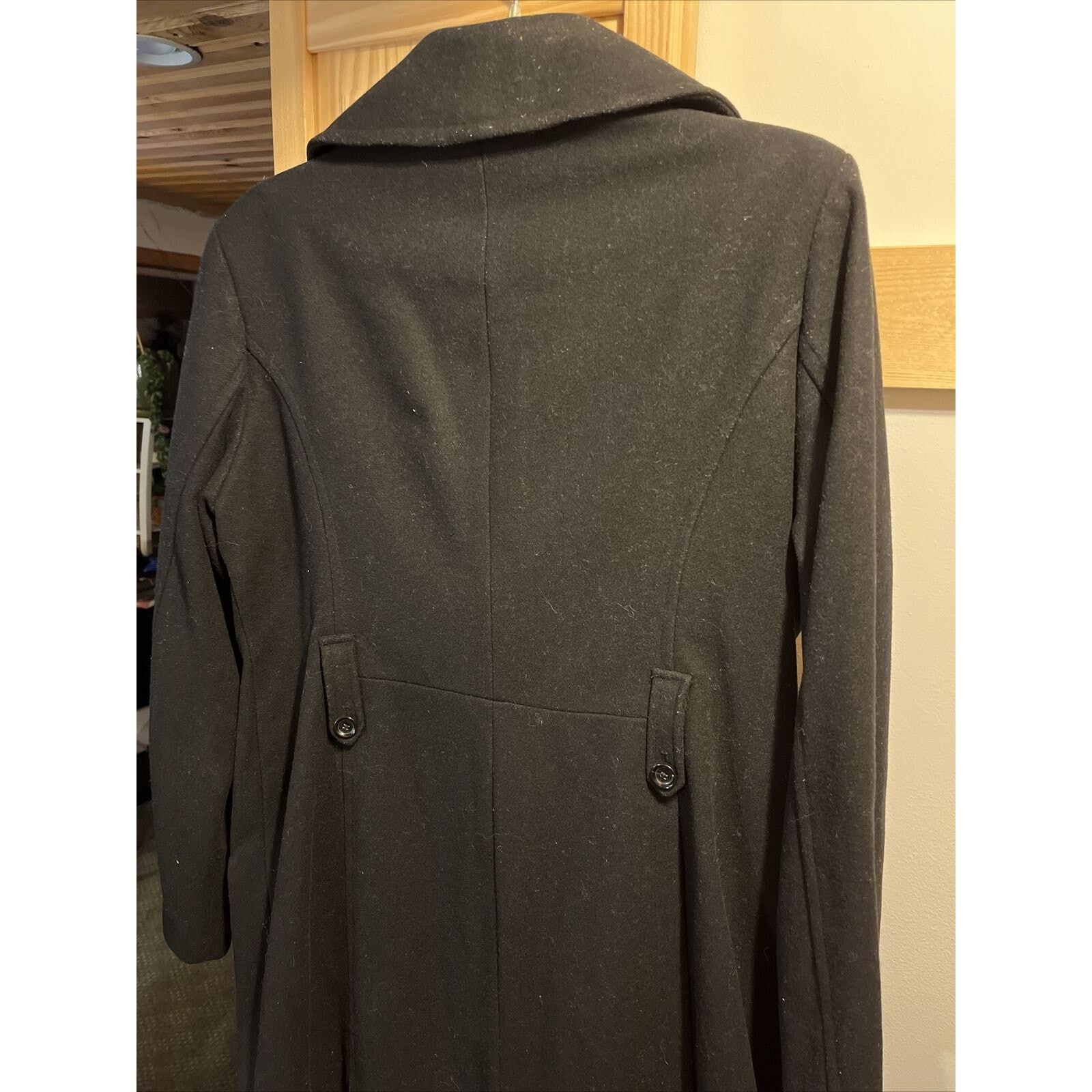 Michael Kors Michael Kors Women’s Size 10 M Black Wool LS Button Coat Size L / US 10 / IT 46 - 11 Thumbnail