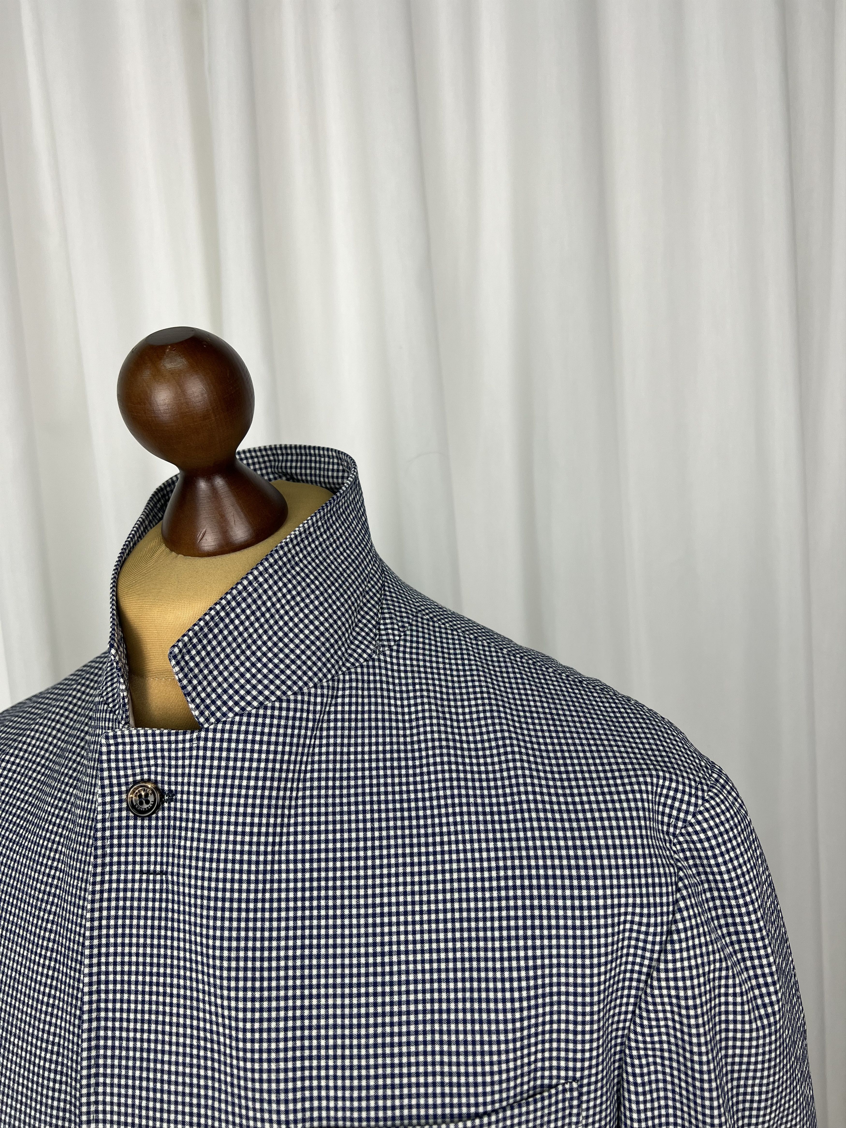 Brunello Cucinelli NWT Micro-Check Half-Lined 2-Piece Light Wool Suit Size 40R - 7 Thumbnail