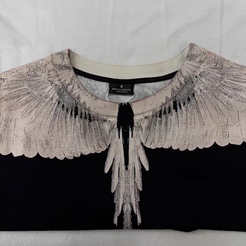 Marcelo Burlon White Wings Short Sleeve T-shirt Q10 Size US XS / EU 42 / 0 - 3 Thumbnail