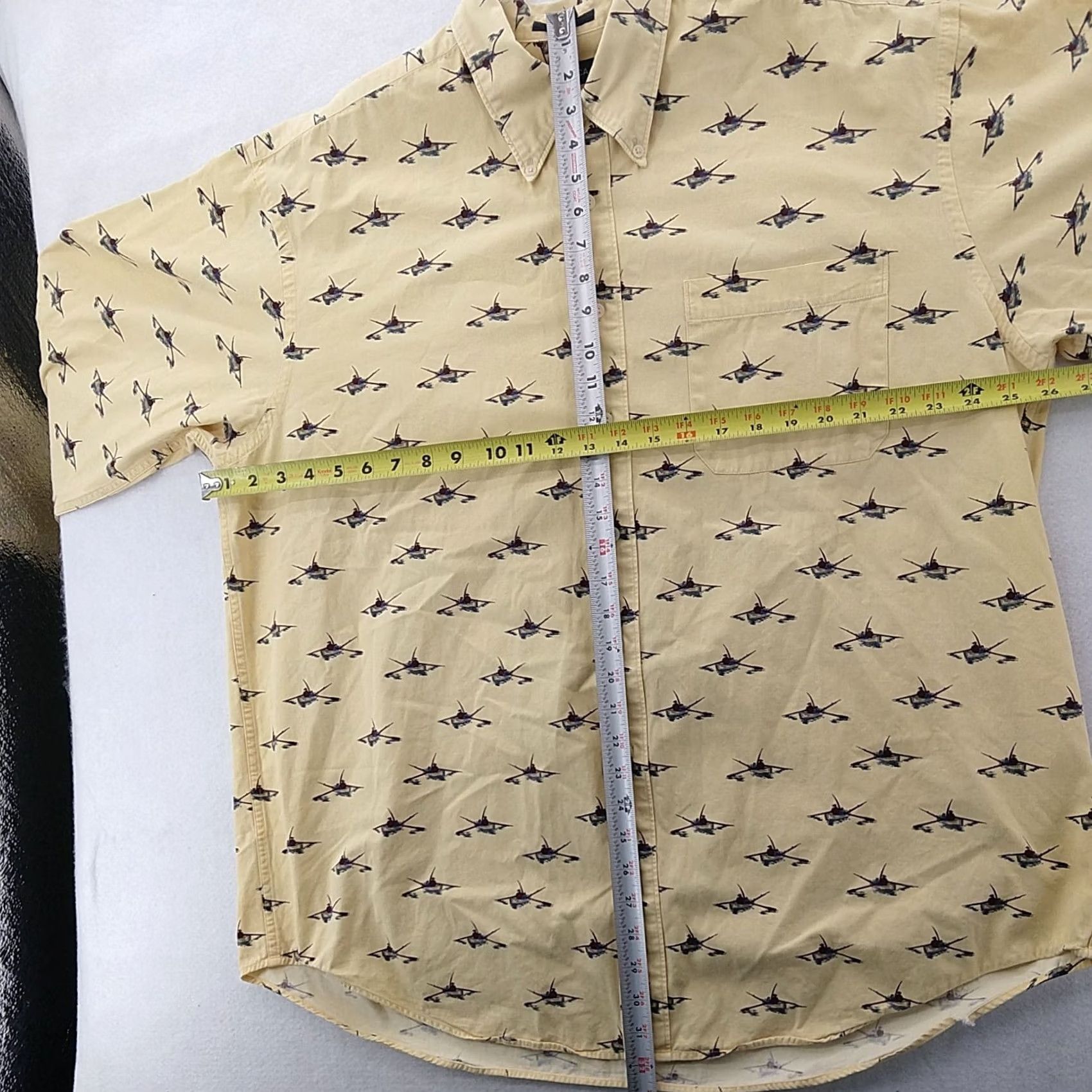 Nautica Nautica Shirt Mens XL Yellow Button-Up Graphic Print 90s Logo Vintage Size US XL / EU 56 / 4 - 3 Thumbnail