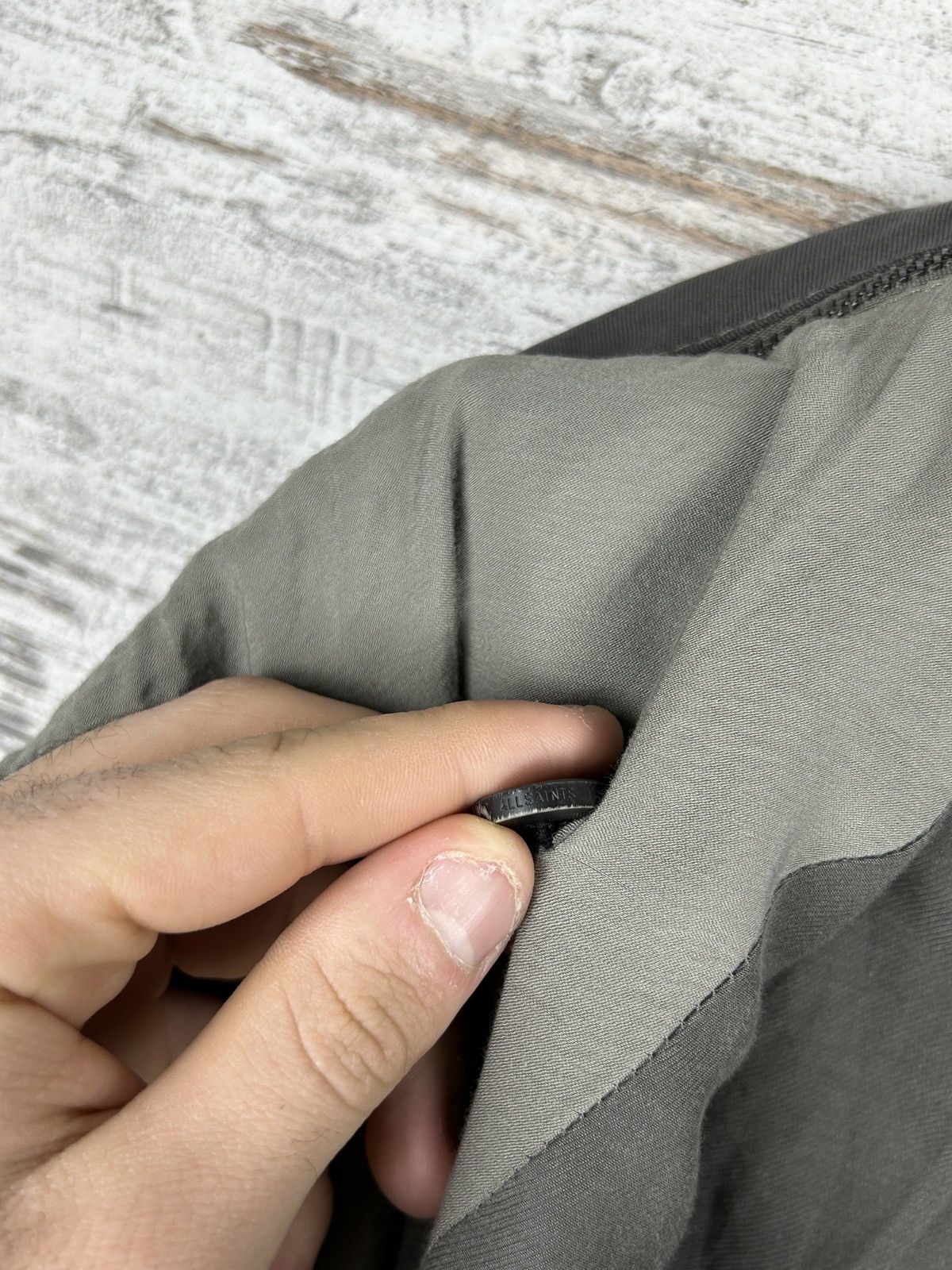 Allsaints × Japanese Brand Women’s AllSaints IONA COAT jacket trench luxury grey Size XS / US 0-2 / IT 36-38 - 23 Thumbnail