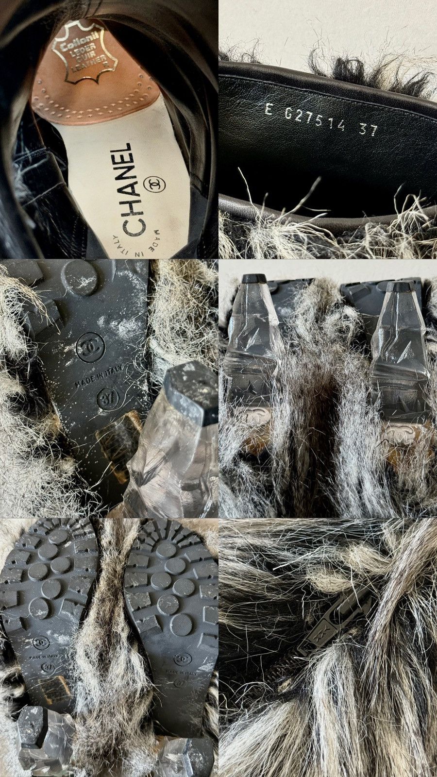 Chanel Chanel - FW2010 - Faux Fur Fantasy -Yeti Boots -Icicle Heels Size US 7 / IT 37 - 18 Thumbnail