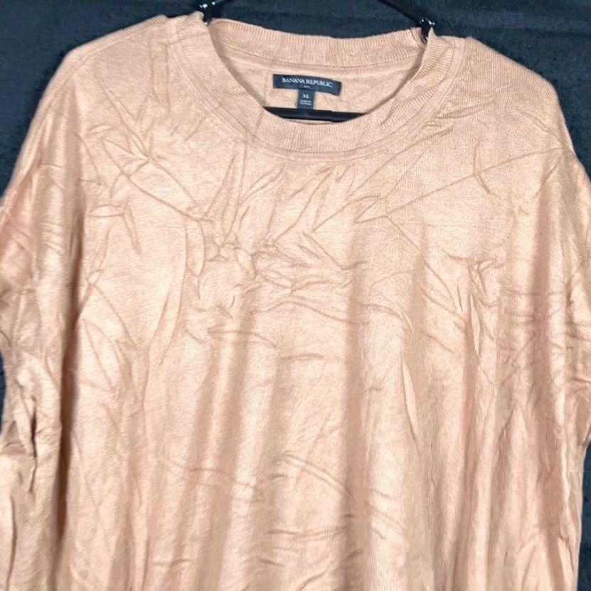 Banana Republic Banana Republic Womens Sweater Brown Cap Sleeve Crew Neck Tie Sides Stretch XL Size XL / US 12-14 / IT 48-50 - 2 Thumbnail