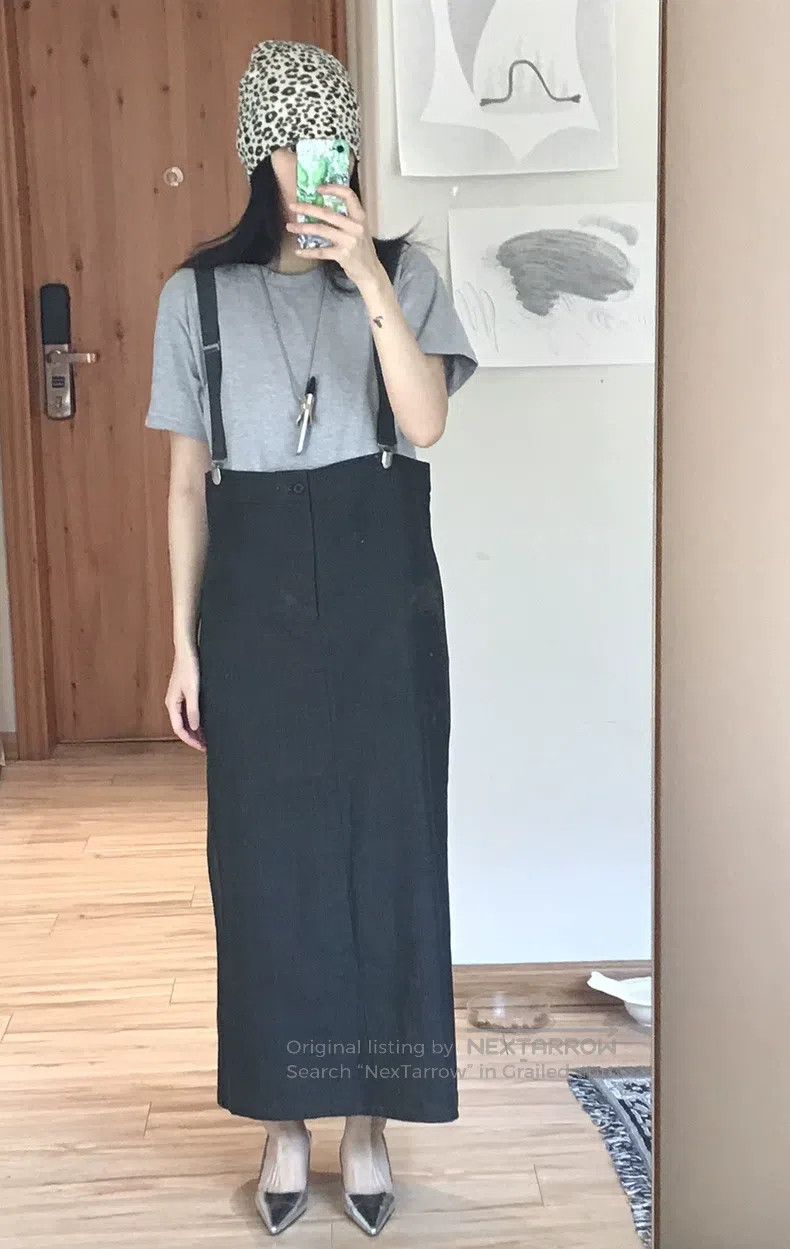 Yohji Yamamoto Yohji Yamamoto size s 90's grey suit straight skirt Size 24" / US 00 / IT 34 - 1 Thumbnail