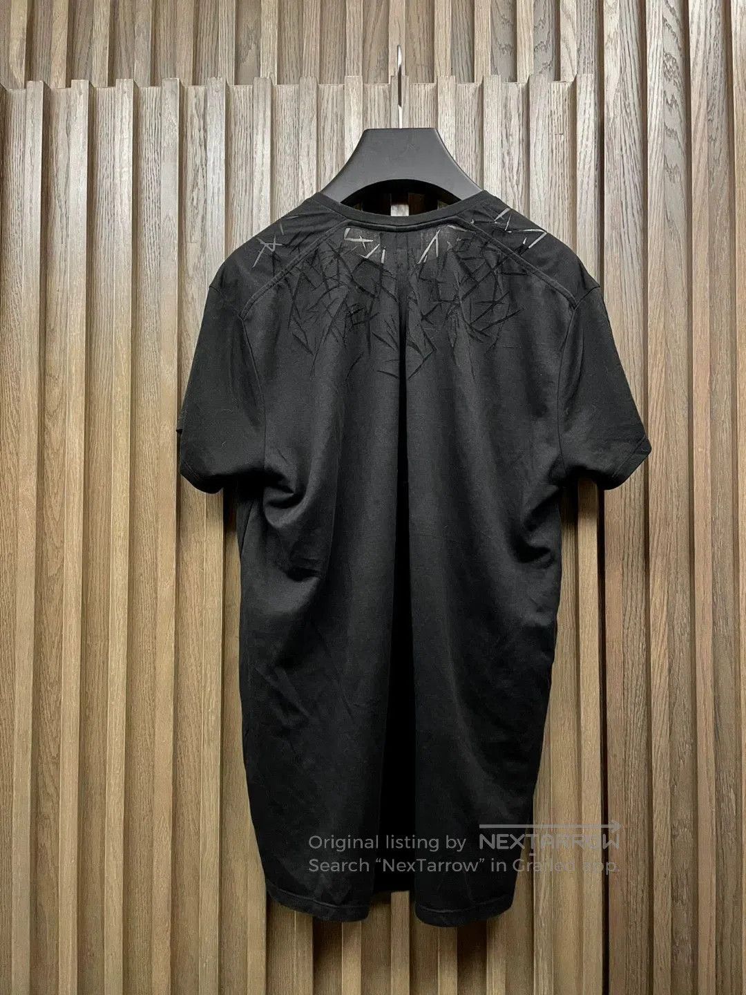 Saint Laurent Paris Black Short Sleeve Shirt with Abstract Pattern. Size US M / EU 48-50 / 2 - 2 Thumbnail