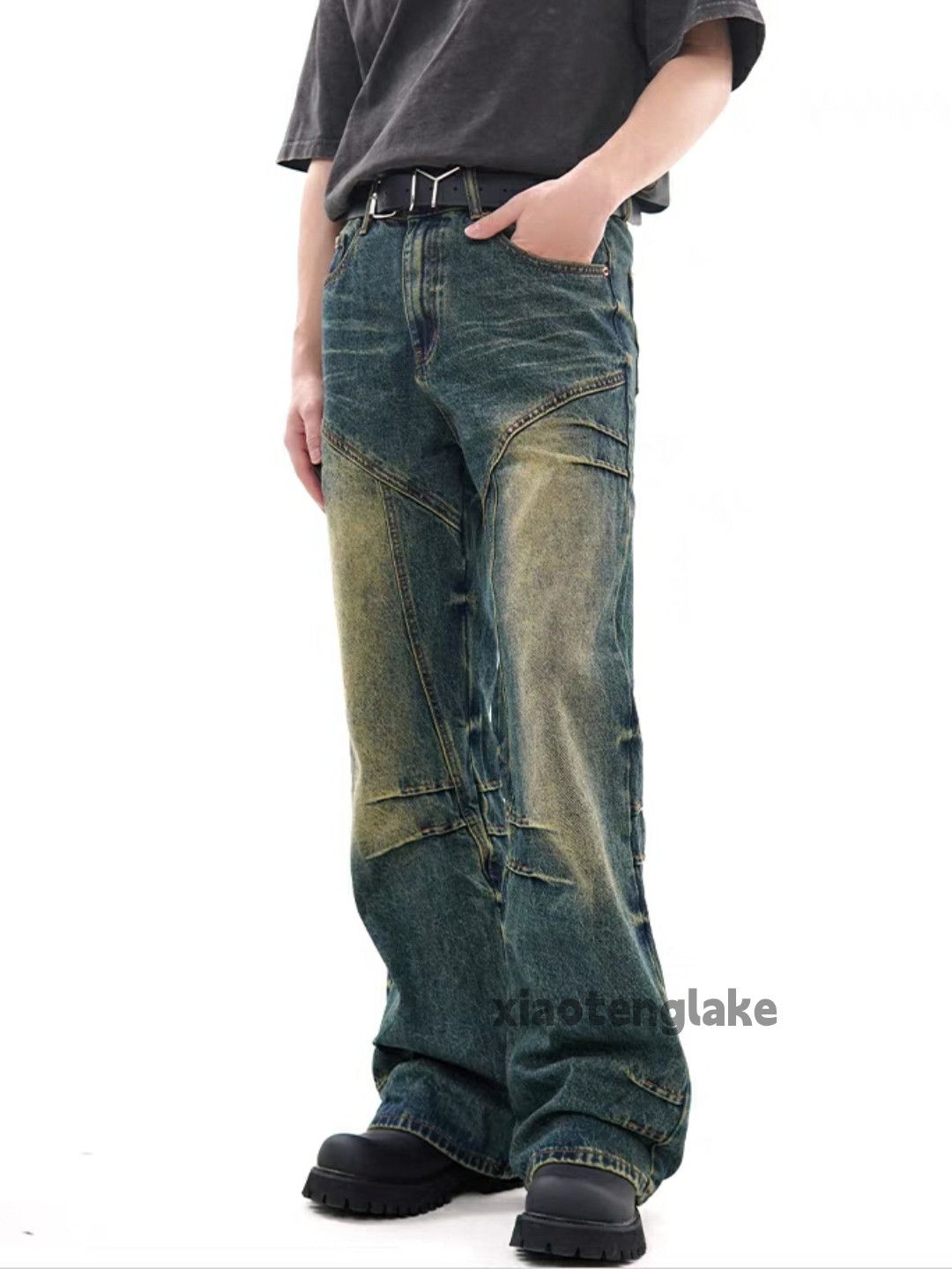 Jean × Vintage washed faded rusty punk grunge yuppie jeans Size US 30 / EU 46 - 1 Thumbnail